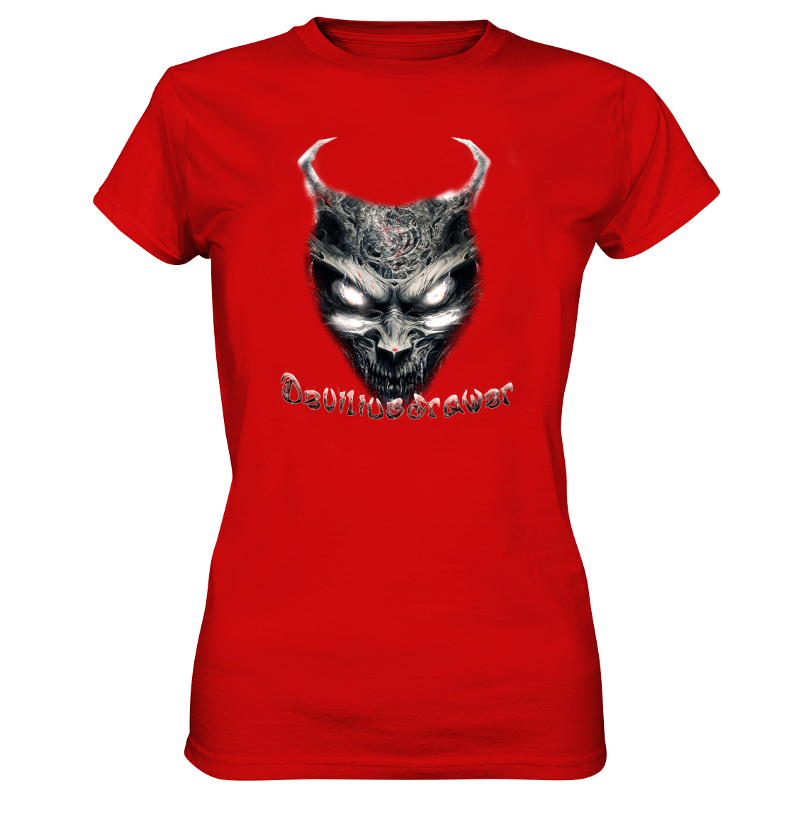 Deviliusdrawer Demonic Evil Zombie - Ladies Premium Shirt