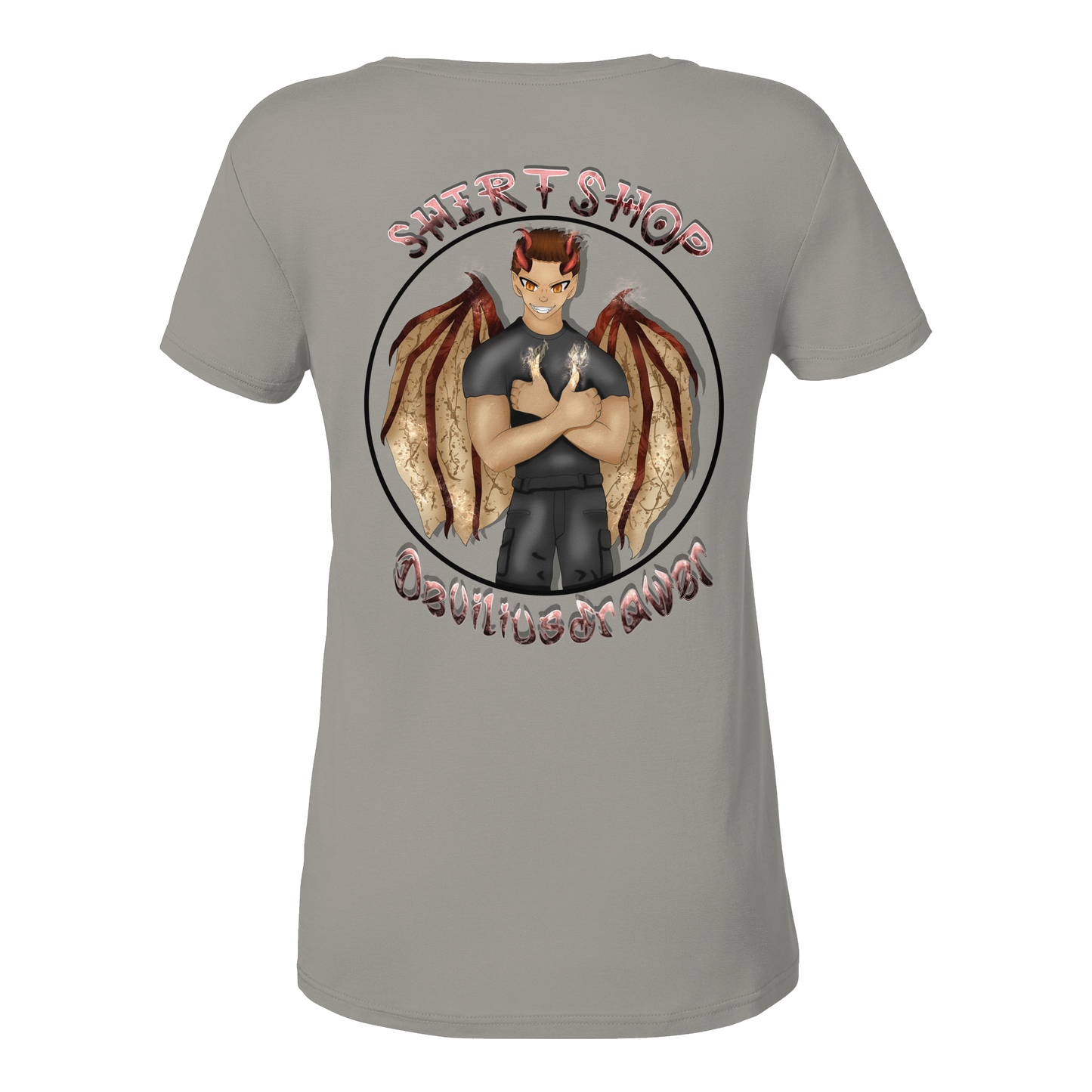 Deviliusdrawer Devilshop - Ladies V-Neck Shirt