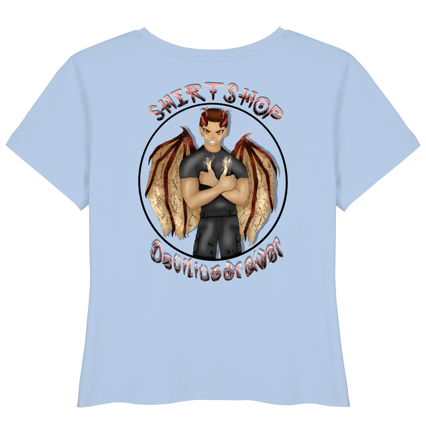 Deviliusdrawer Devilshop - Womens Organic Lightweight T-Shirt
