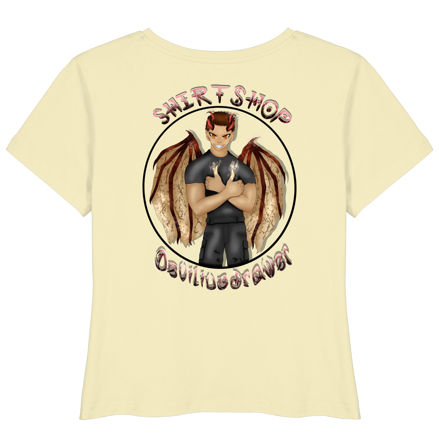 Deviliusdrawer Devilshop - Womens Organic Lightweight T-Shirt