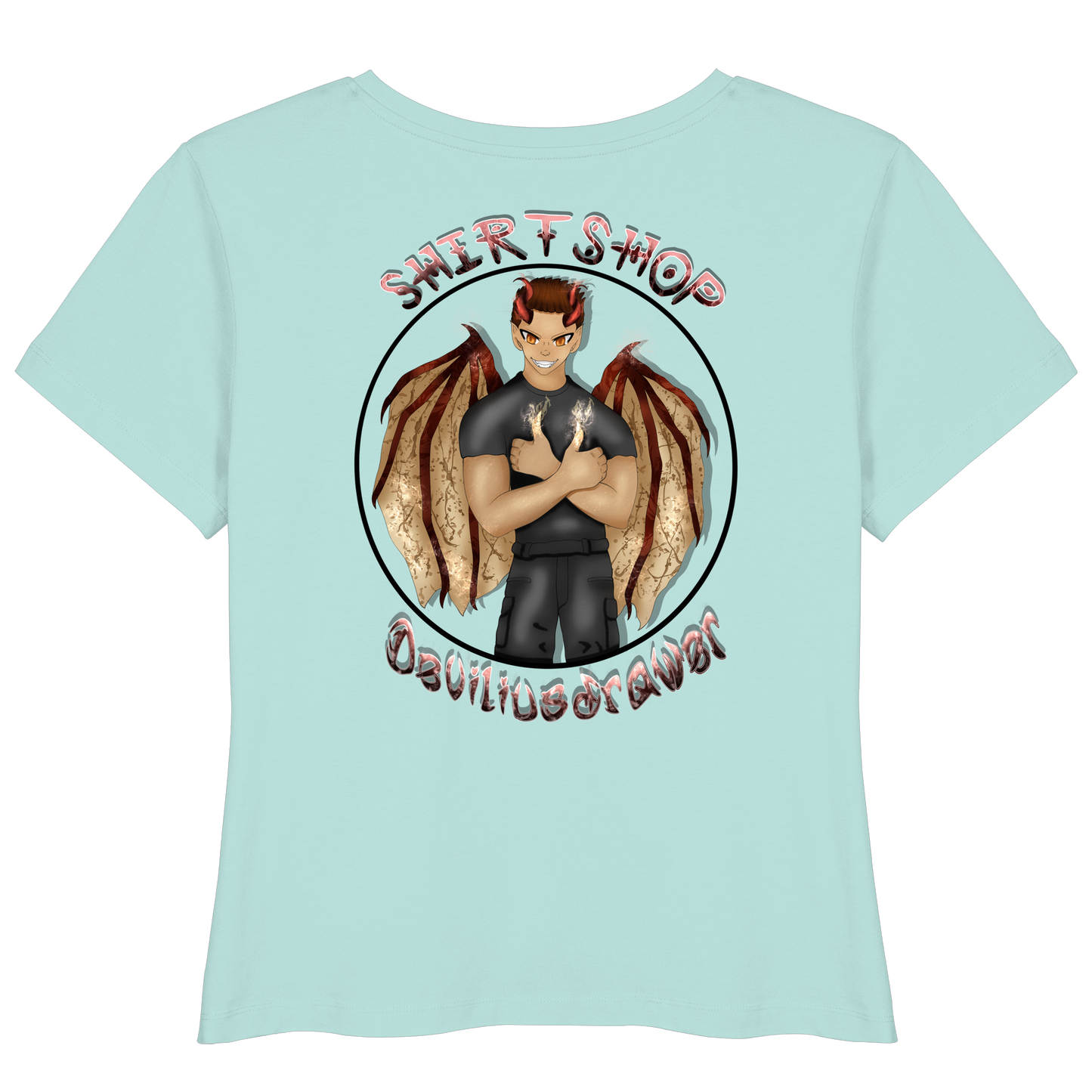 Deviliusdrawer Devilshop - Womens Organic Lightweight T-Shirt