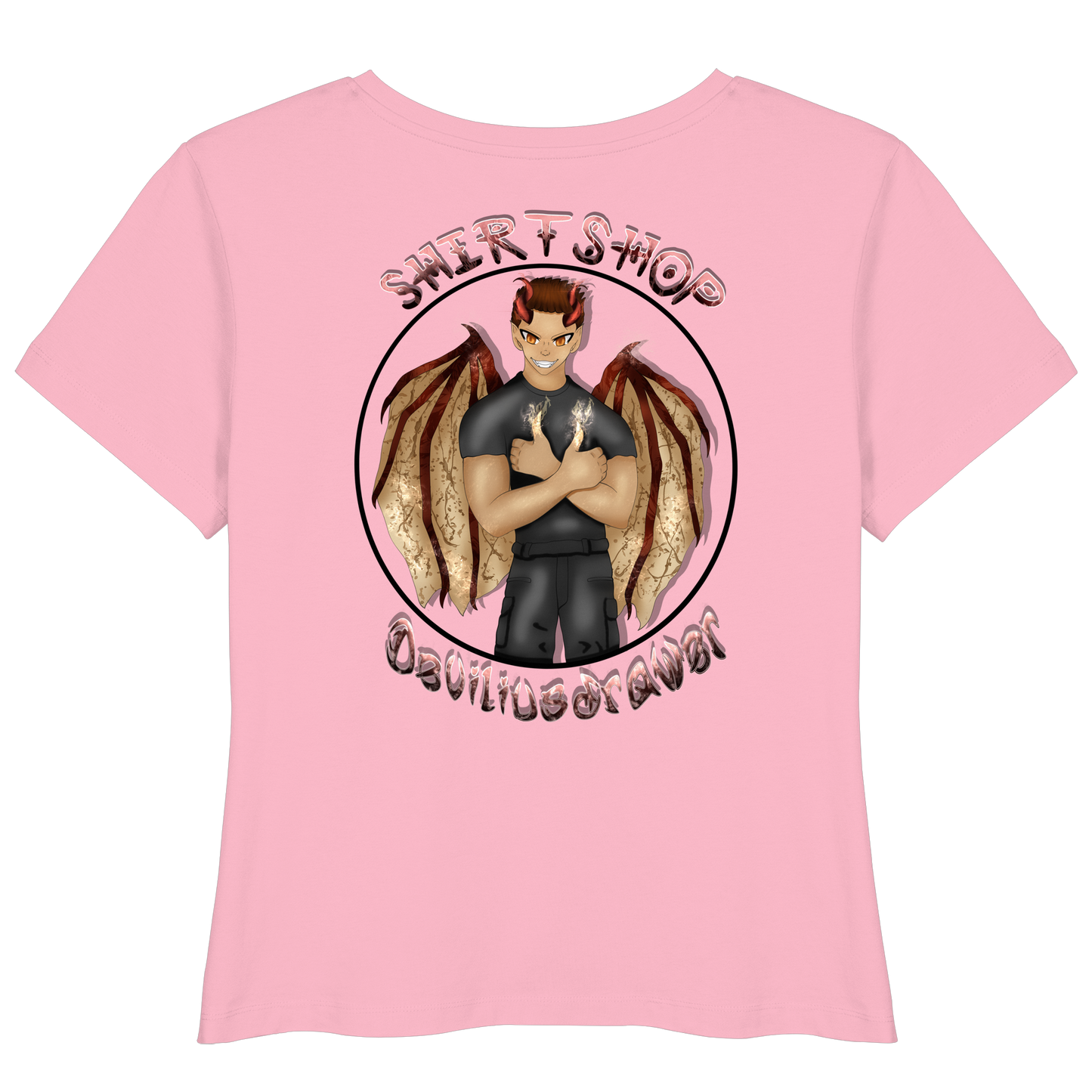 Deviliusdrawer Devilshop - Womens Organic Lightweight T-Shirt