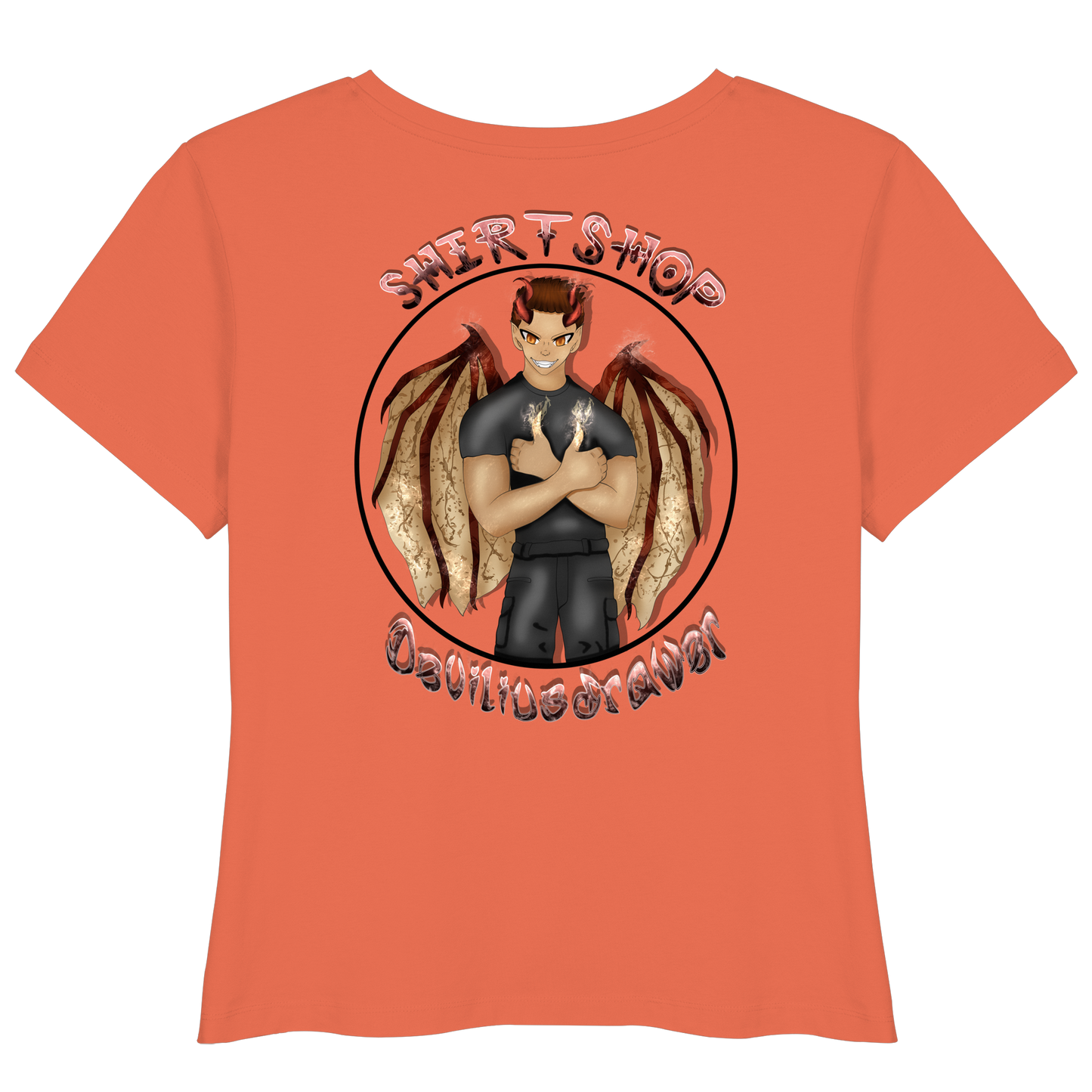 Deviliusdrawer Devilshop - Womens Organic Lightweight T-Shirt