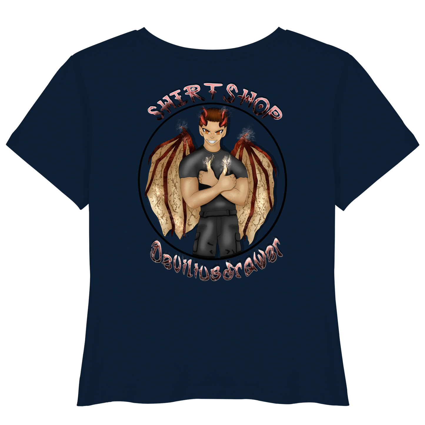 Deviliusdrawer Devilshop - Womens Organic Lightweight T-Shirt