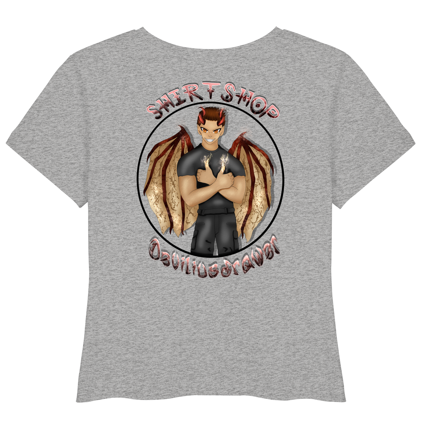 Deviliusdrawer Devilshop - Womens Organic Lightweight T-Shirt