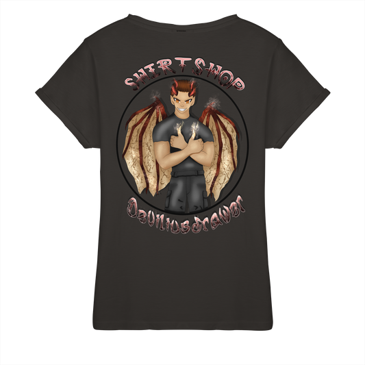 Deviliusdrawer Devilshop - Womens Roll-Up T-Shirt