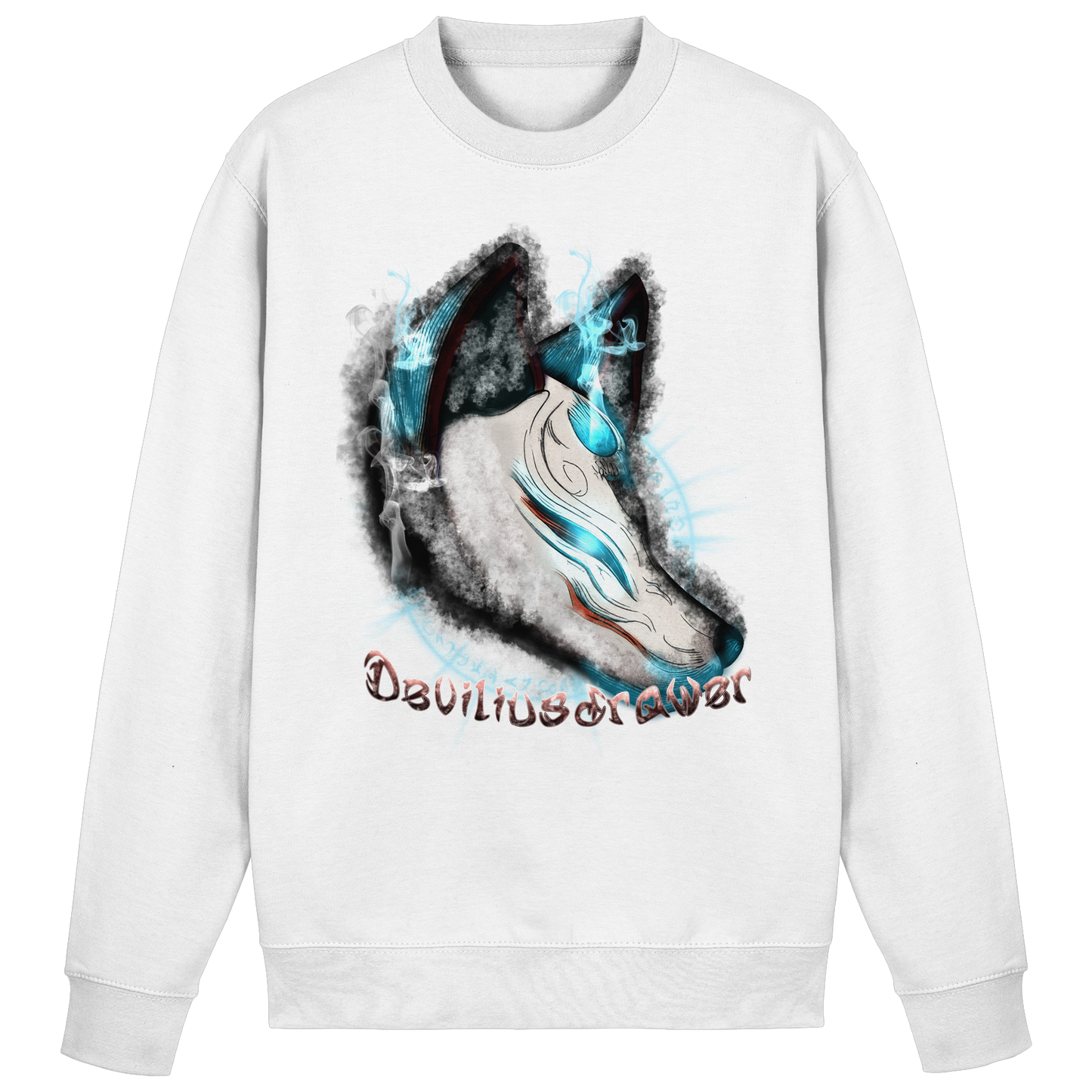 Deviliusdrawer Darkness Kitsune - Basic Sweatshirt
