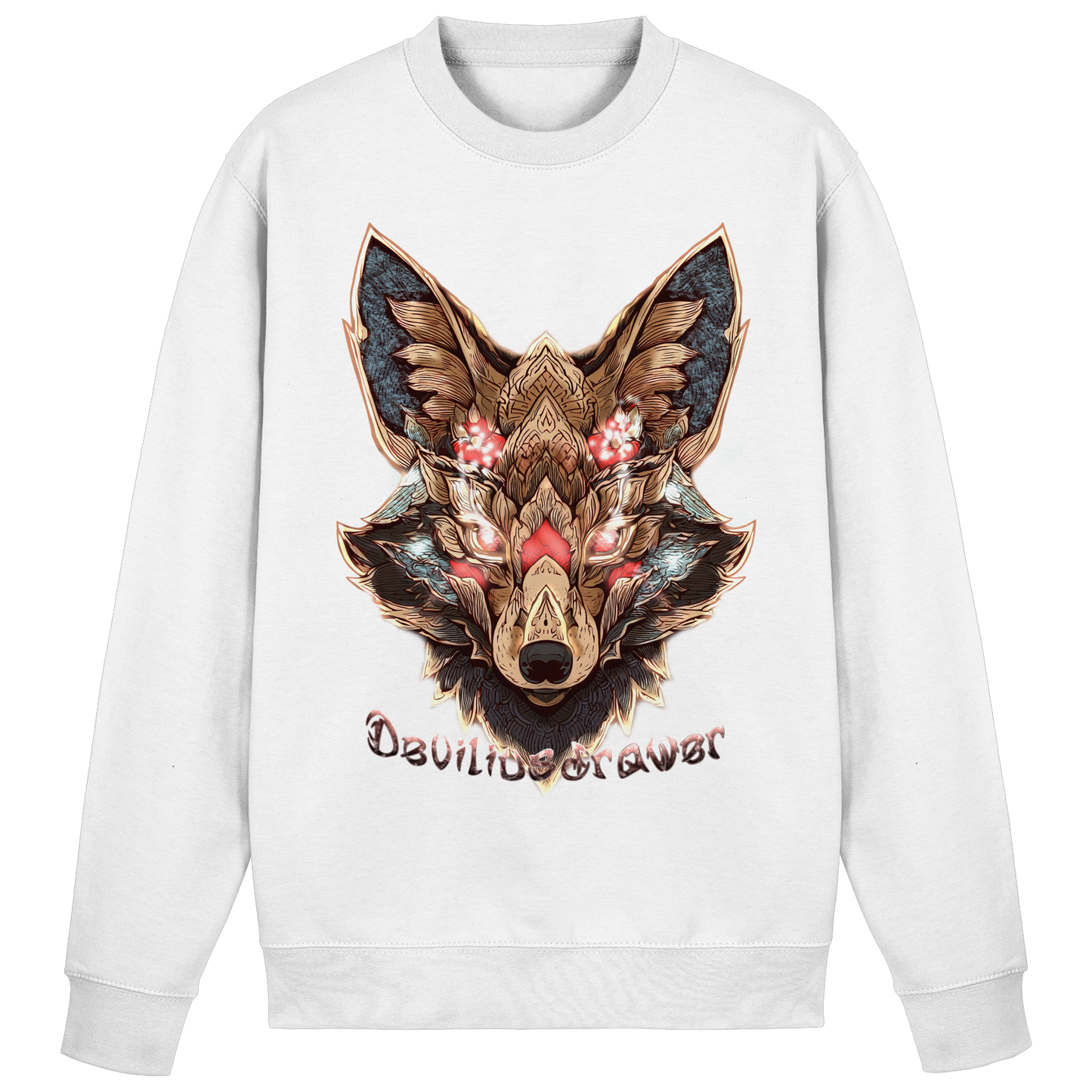 Deviliusdrawer Cristal Kitsune - Basic Sweatshirt