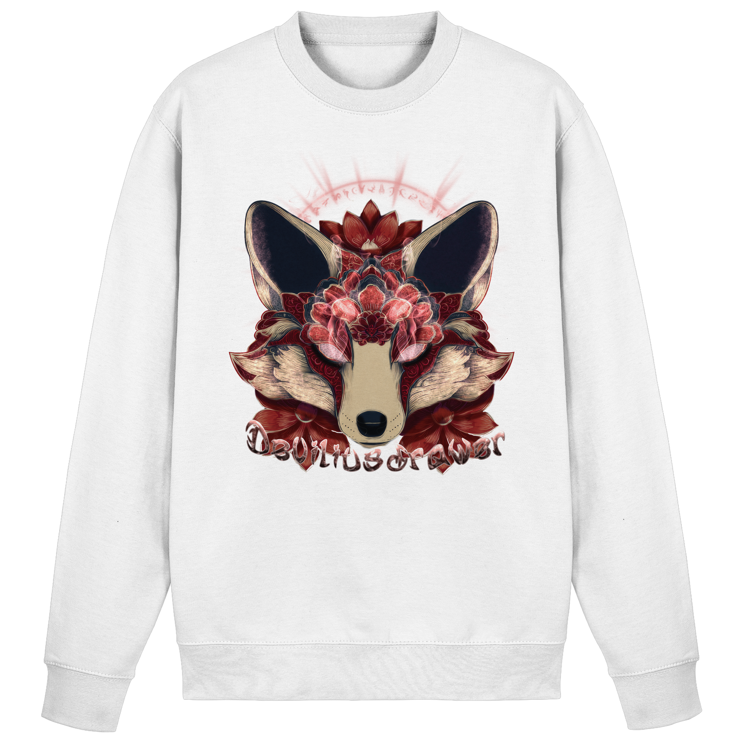 Deviliusdrawer Fire Kitsune - Basic Sweatshirt