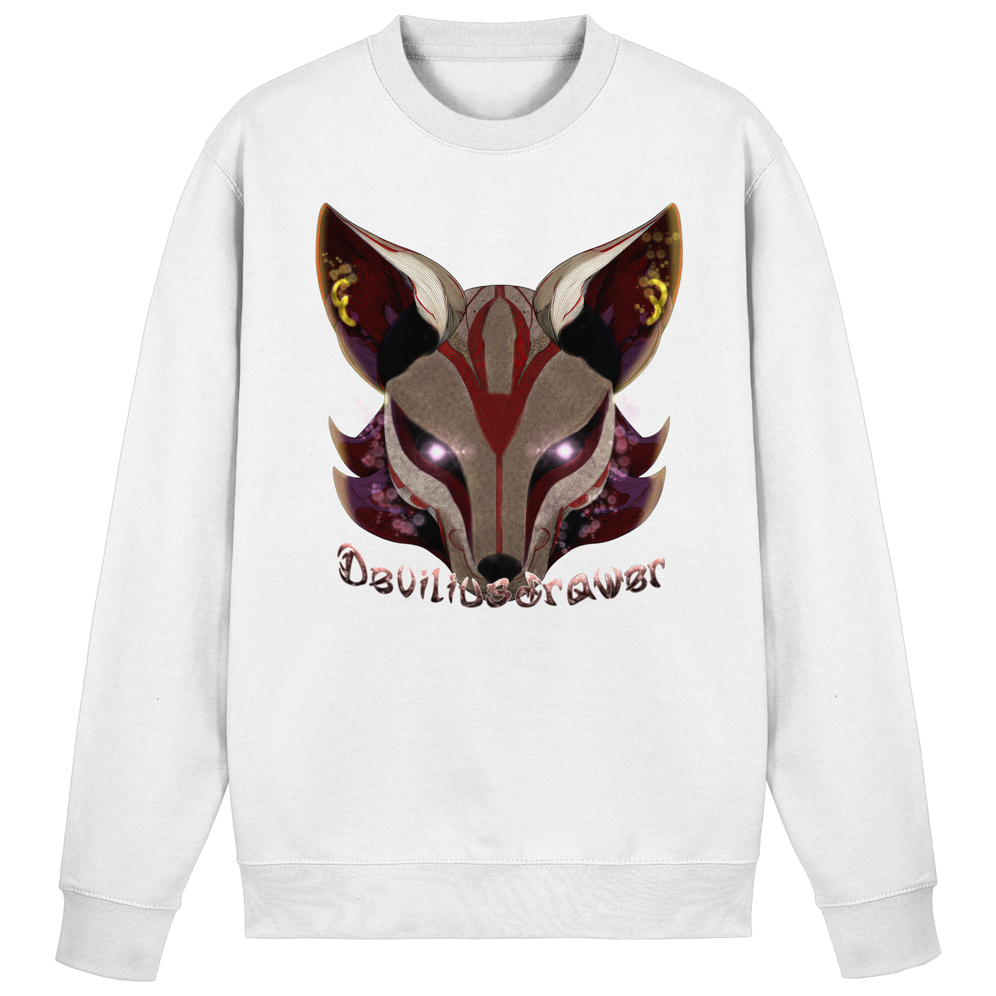 Deviliusdrawer Magic Kitsune - Basic Sweatshirt