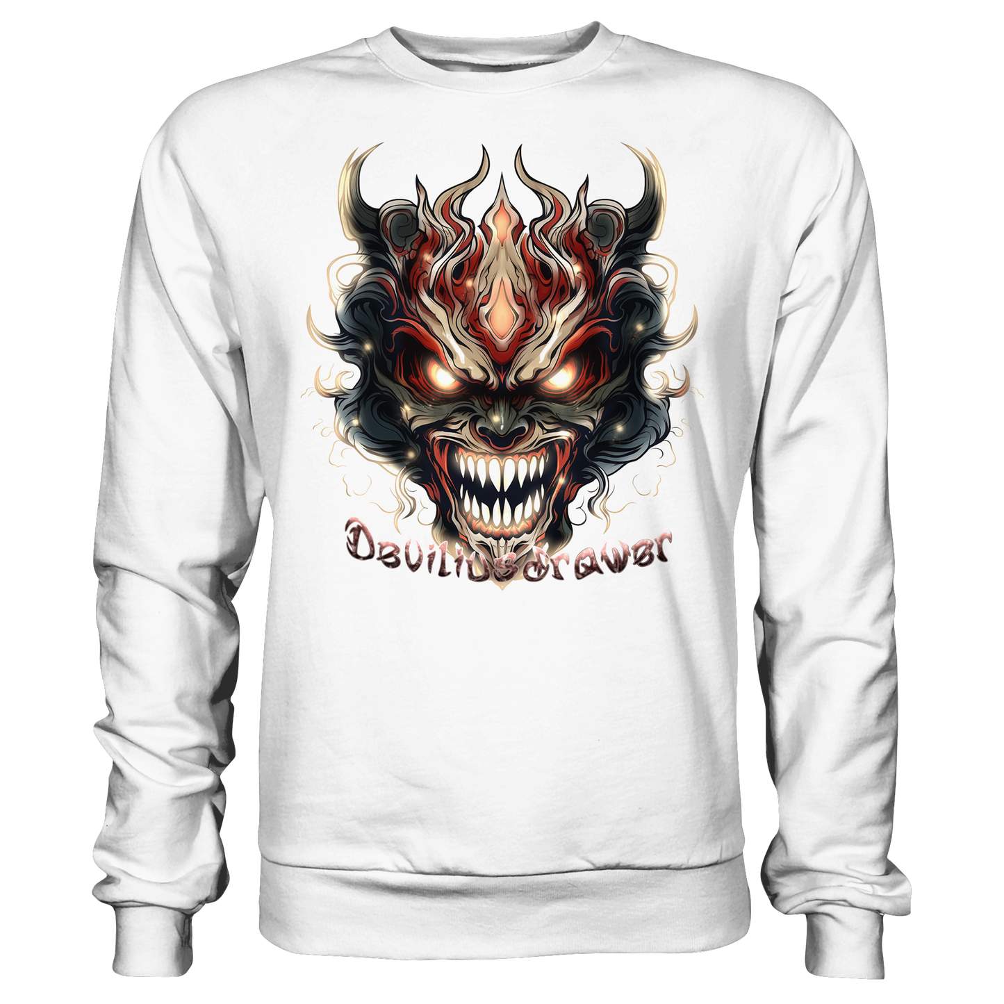 Deviliusdrawer Evil Vamp Mask - Basic Sweatshirt