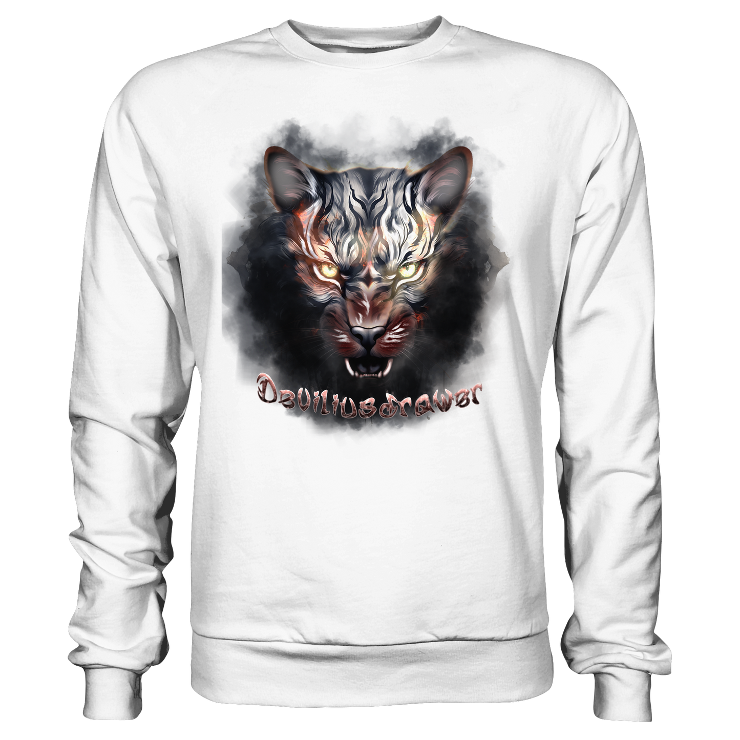 Deviliusdrawer Smoke Tiger - Basic Sweatshirt