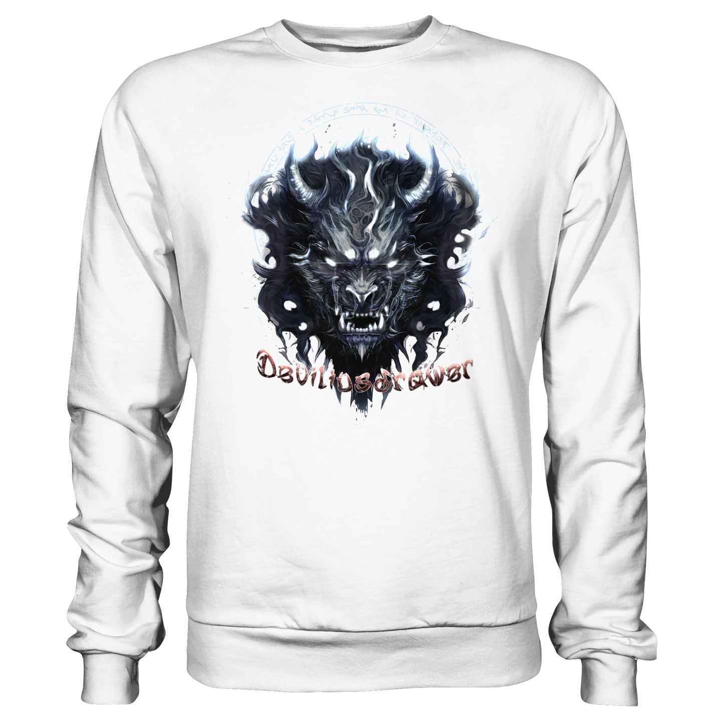 Deviliusdrawer Dark Wolf Mask - Basic Sweatshirt