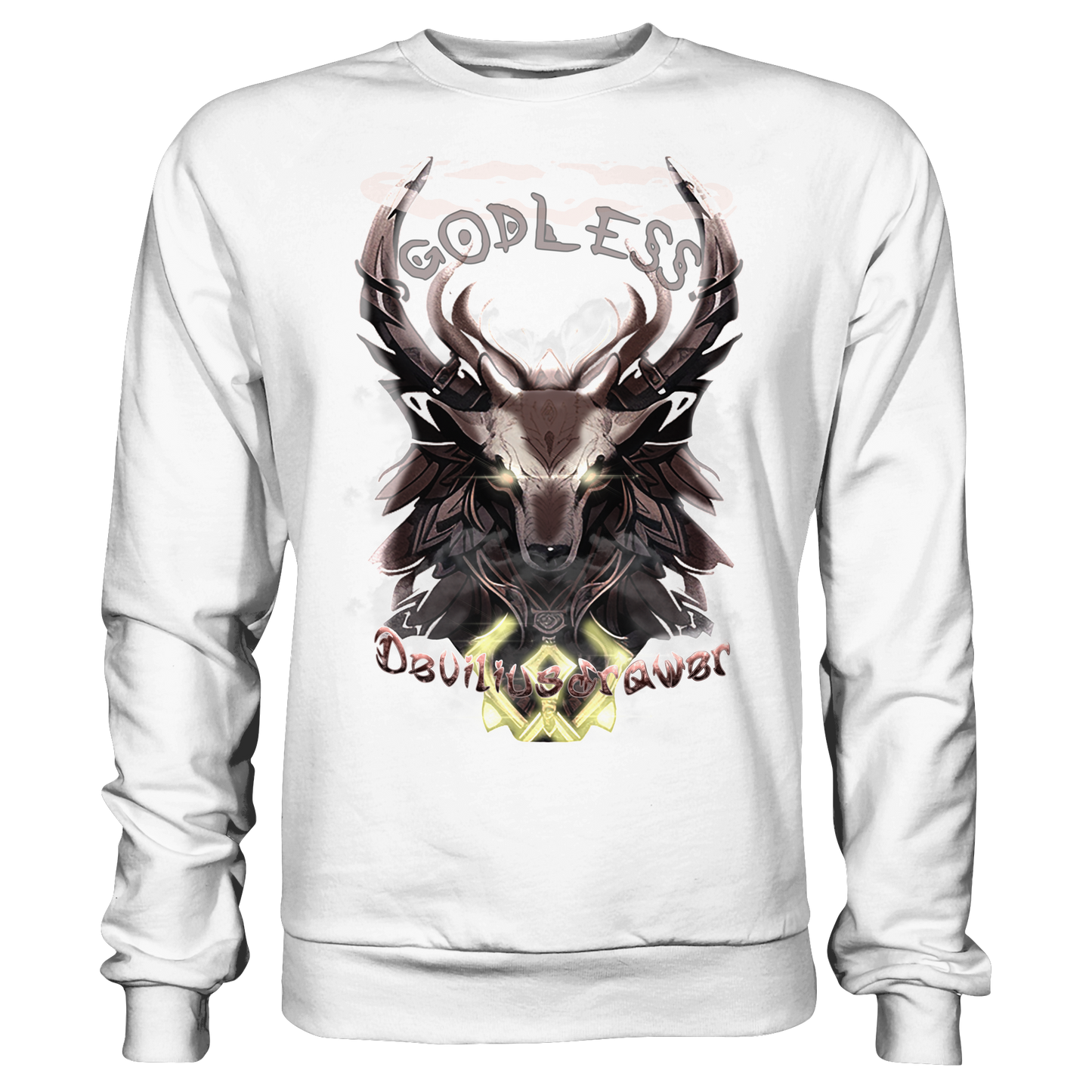Deviliusdrawer Godless Deer - Basic Sweatshirt