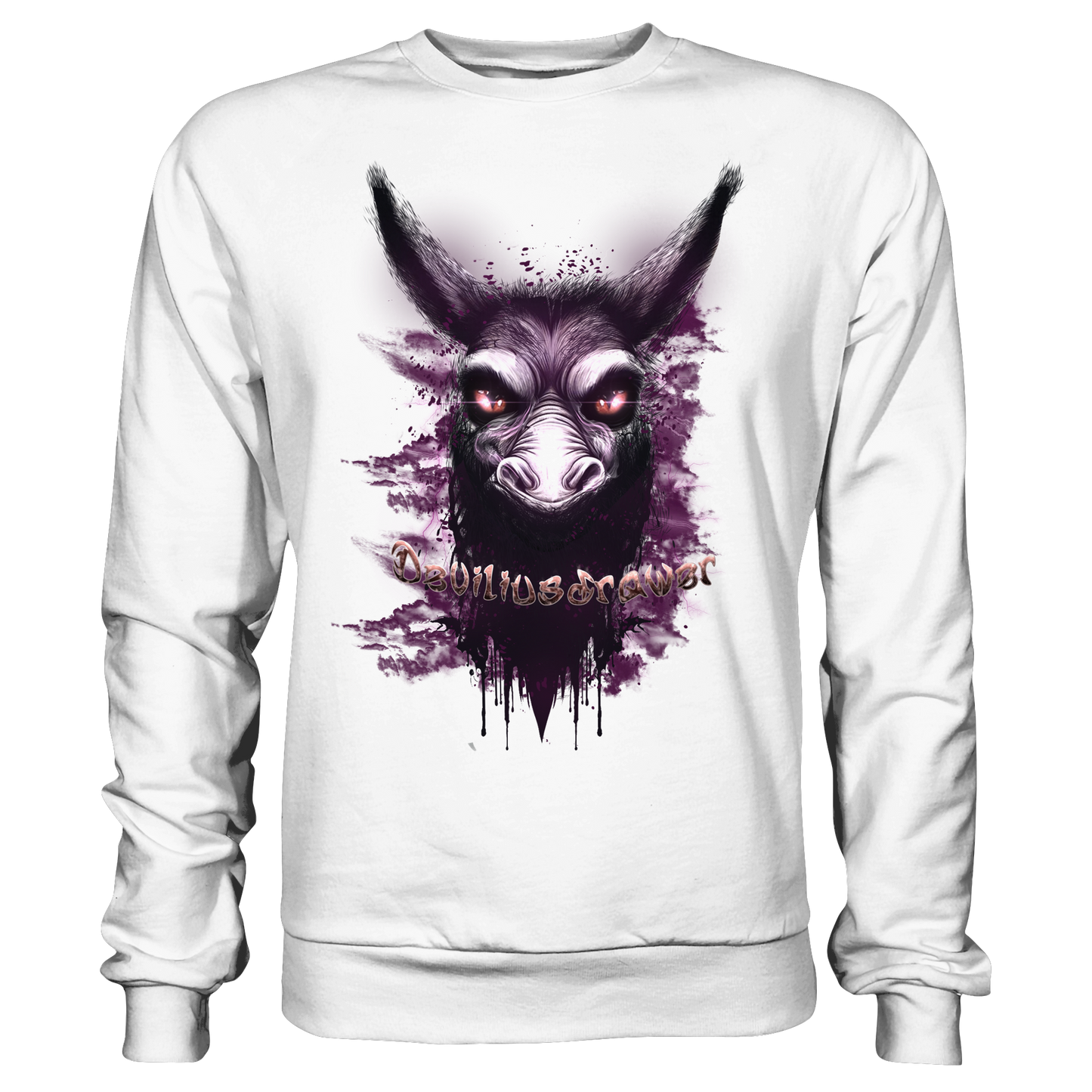 Deviliusdrawer Purple Donkey - Basic Sweatshirt