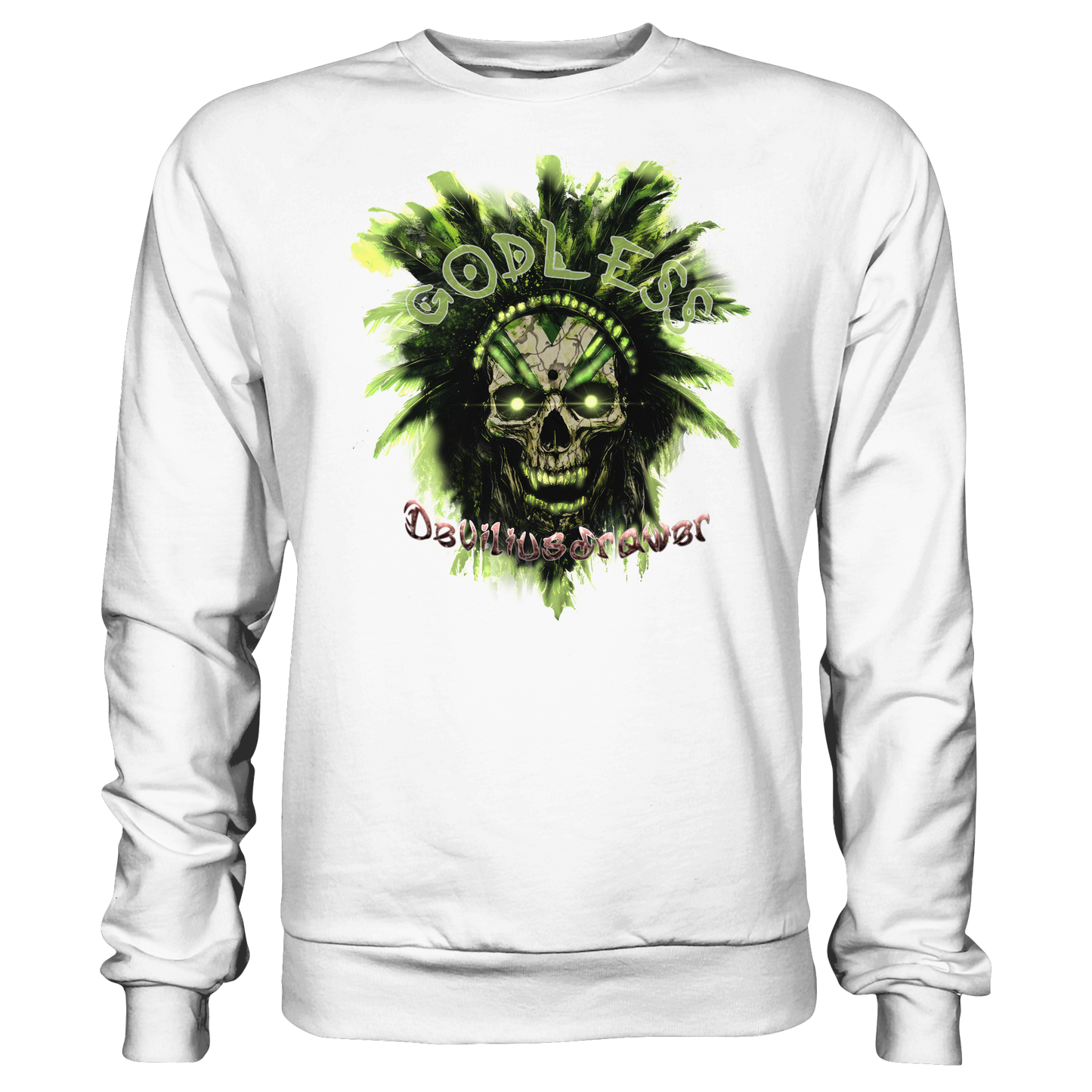 Deviliusdrawer Godless Skull - Basic Sweatshirt