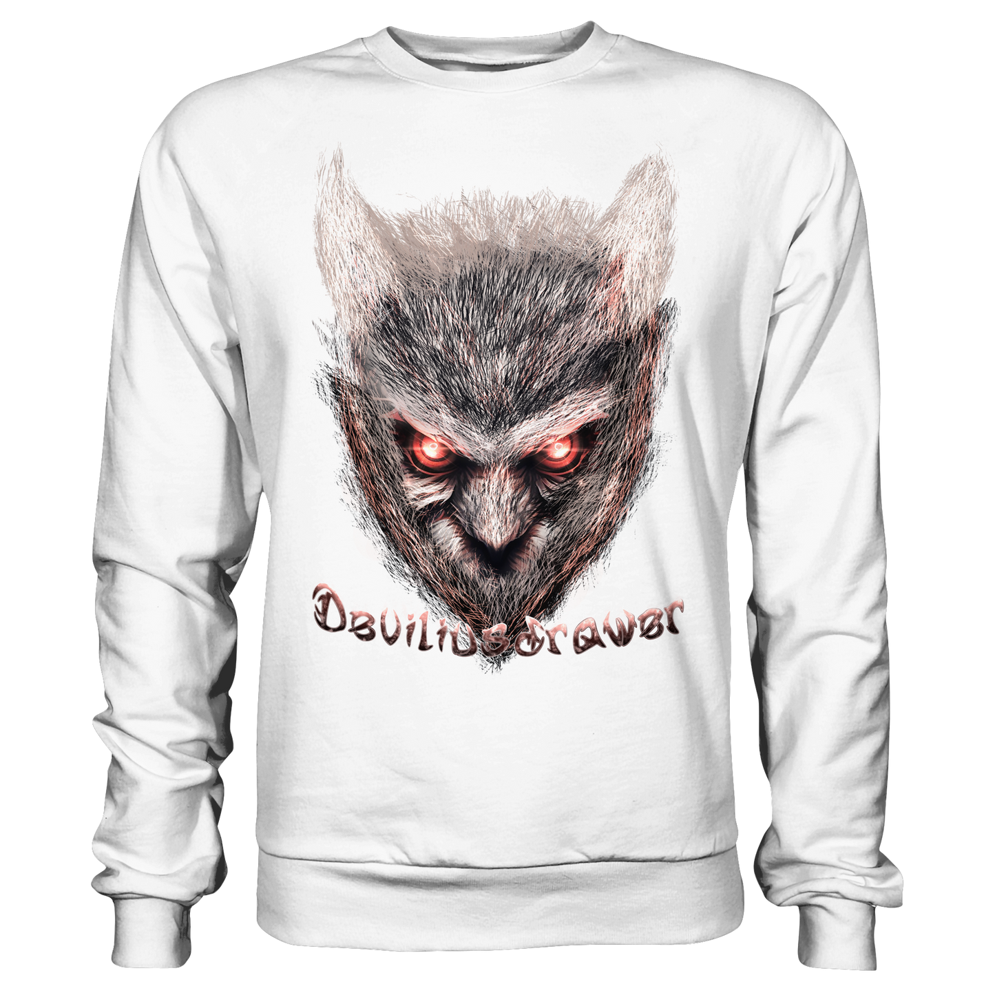 Deviliusdrawer Red Eyed Owl - Basic Sweatshirt
