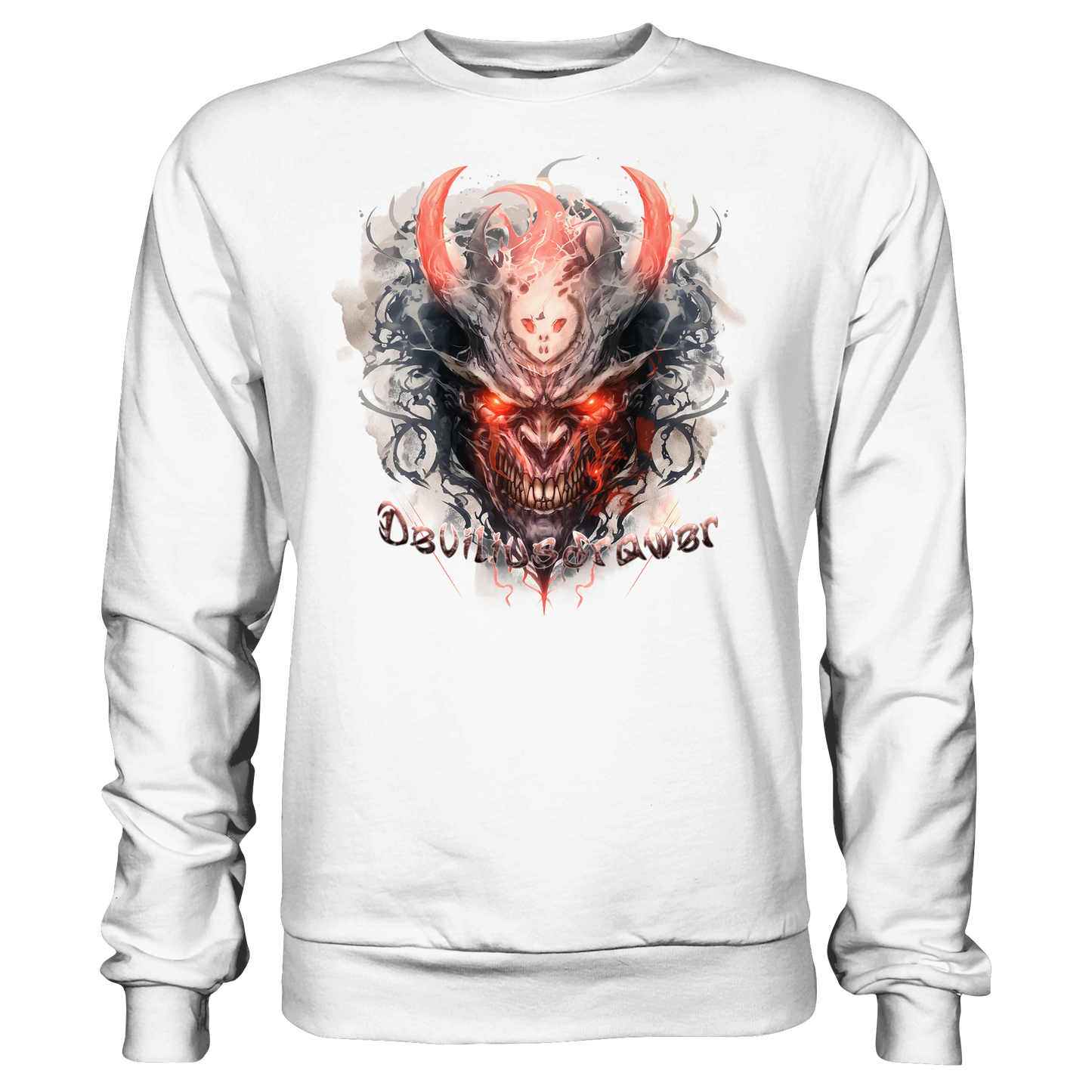 Deviliusdrawer Red Horn Devil - Basic Sweatshirt