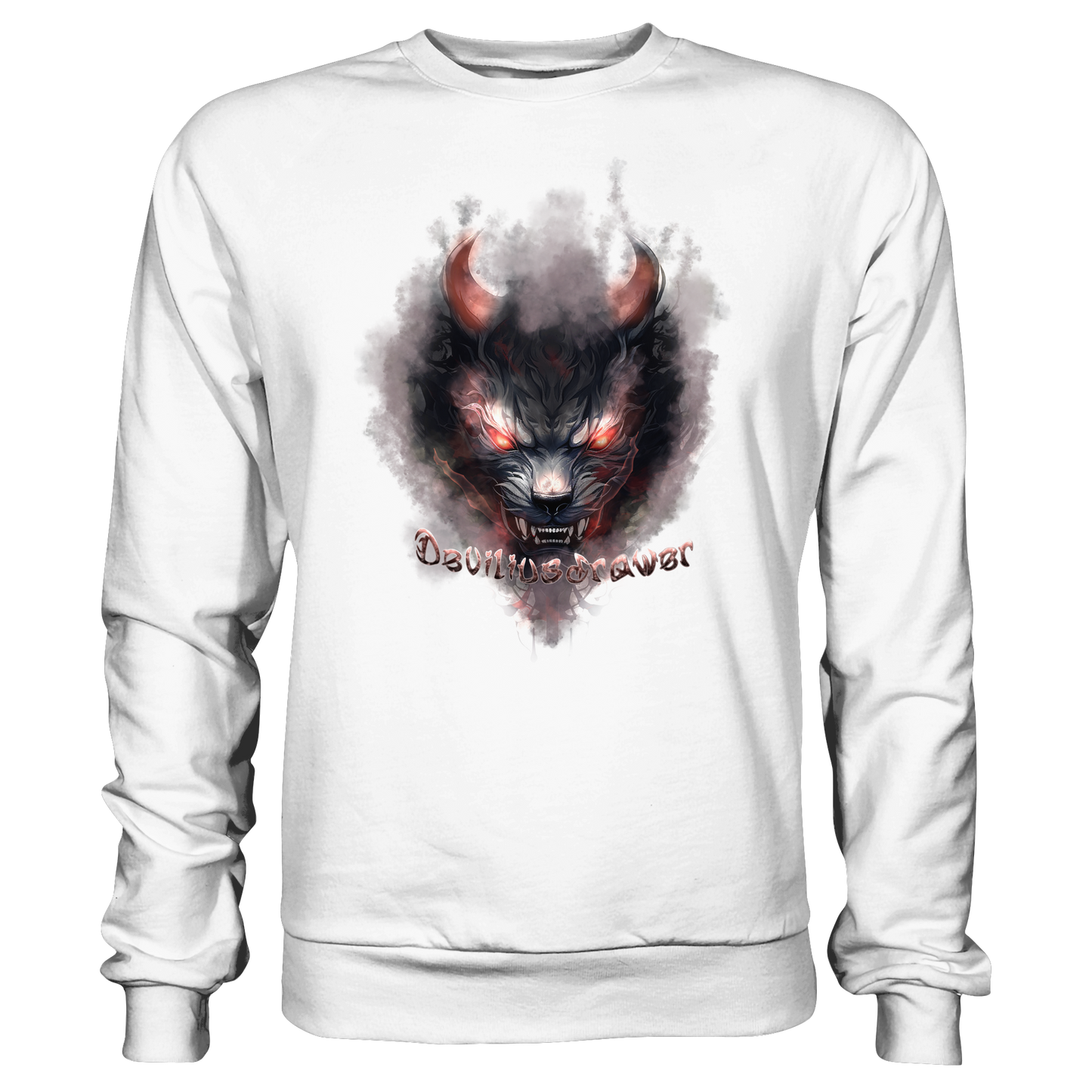 Deviliusdrawer Red Smoked Cat - Basic Sweatshirt
