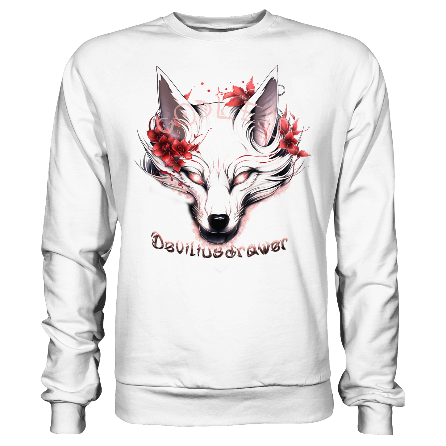 Deviliusdrawer Kitsune Wolf - Basic Sweatshirt