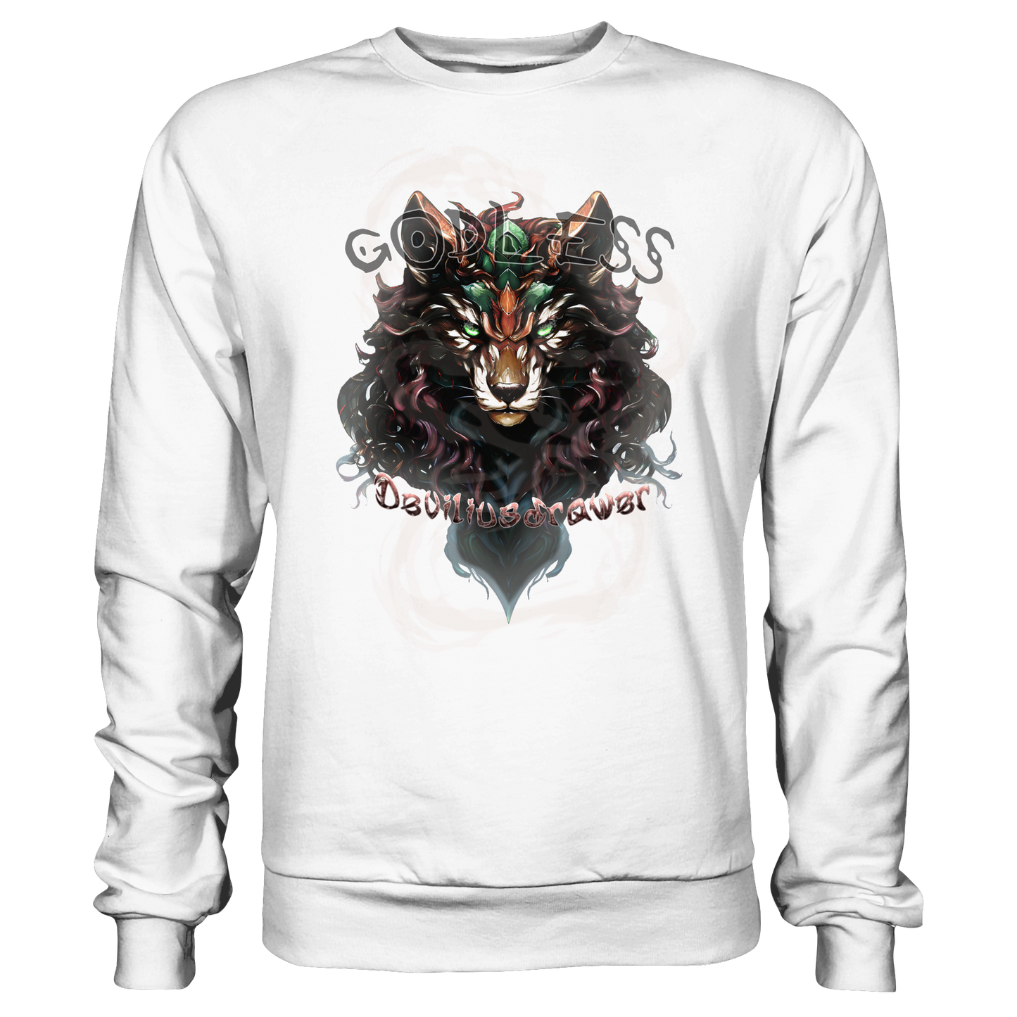 Deviliusdrawer Godless Wolf - Basic Sweatshirt