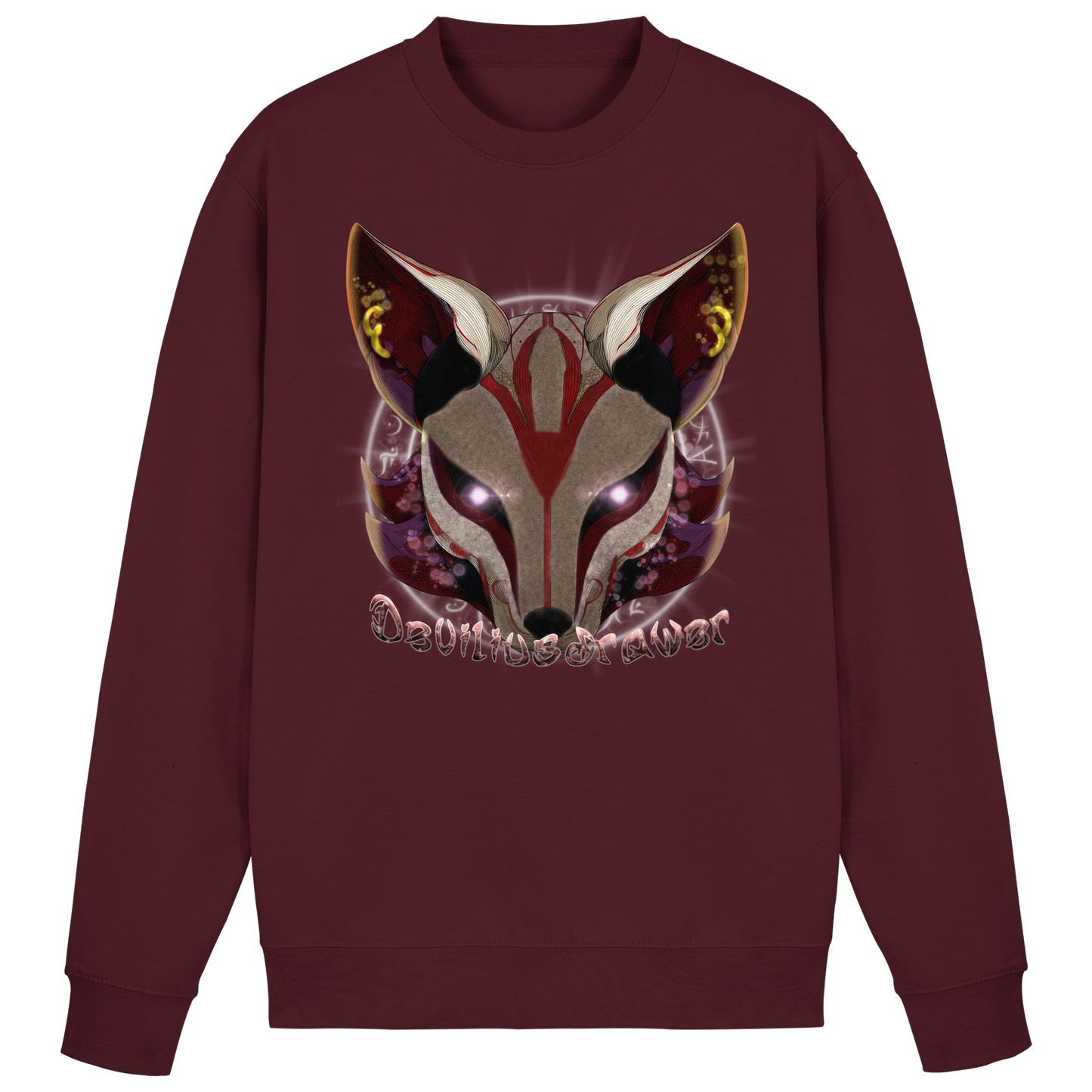 Deviliusdrawer Magic Kitsune - Basic Sweatshirt