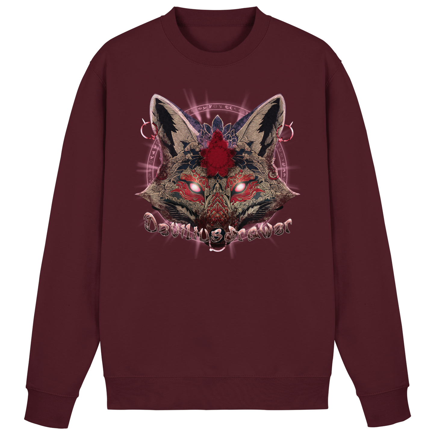 Deviliusdrawer Demon Kitsune - Basic Sweatshirt