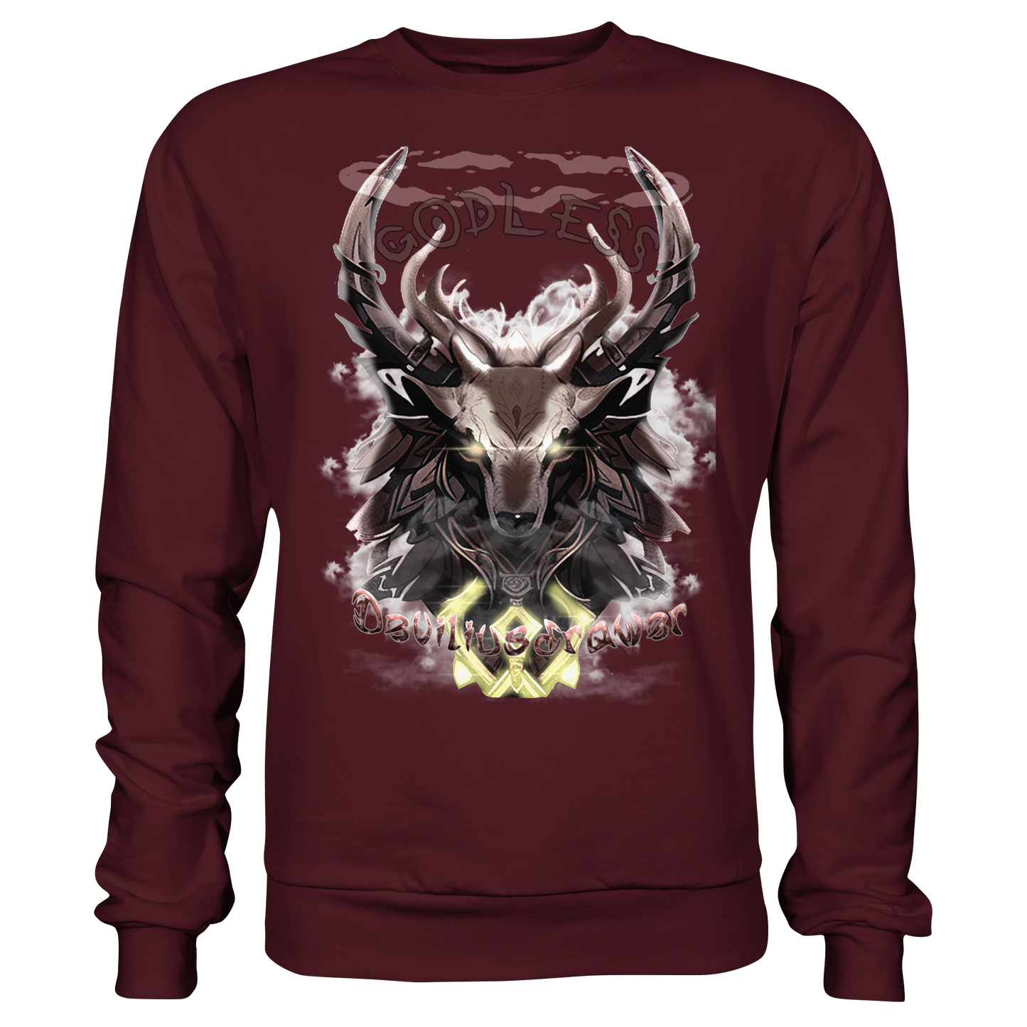 Deviliusdrawer Godless Deer - Basic Sweatshirt