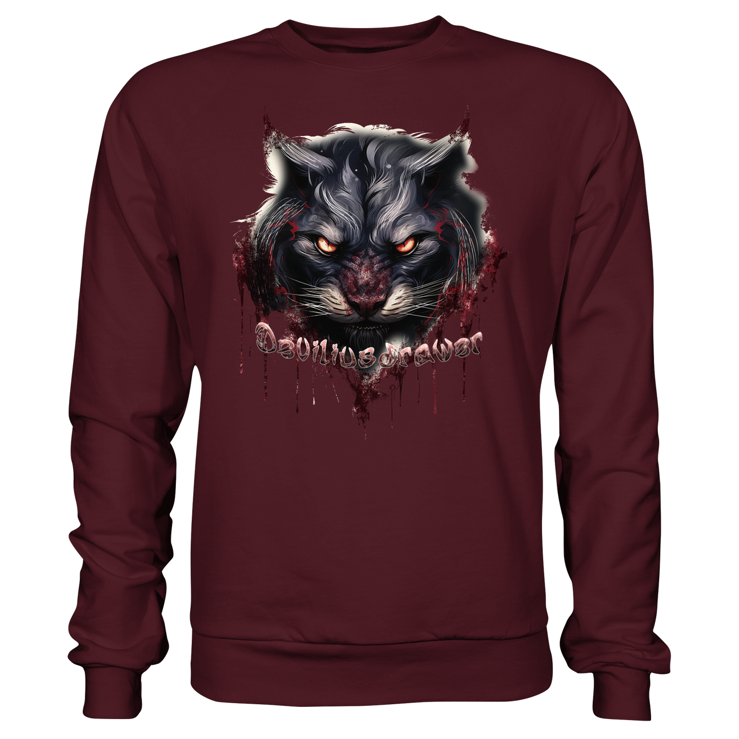 Deviliusdrawer Badass Cat - Basic Sweatshirt