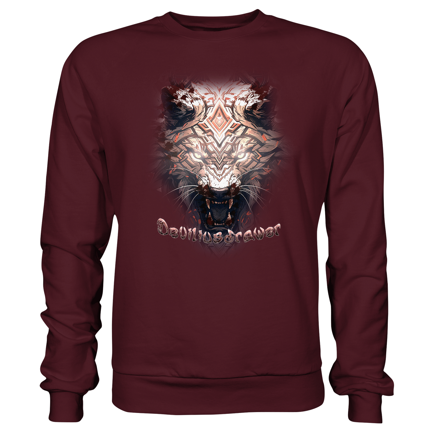 Deviliusdrawer Gold Metal Tiger - Basic Sweatshirt