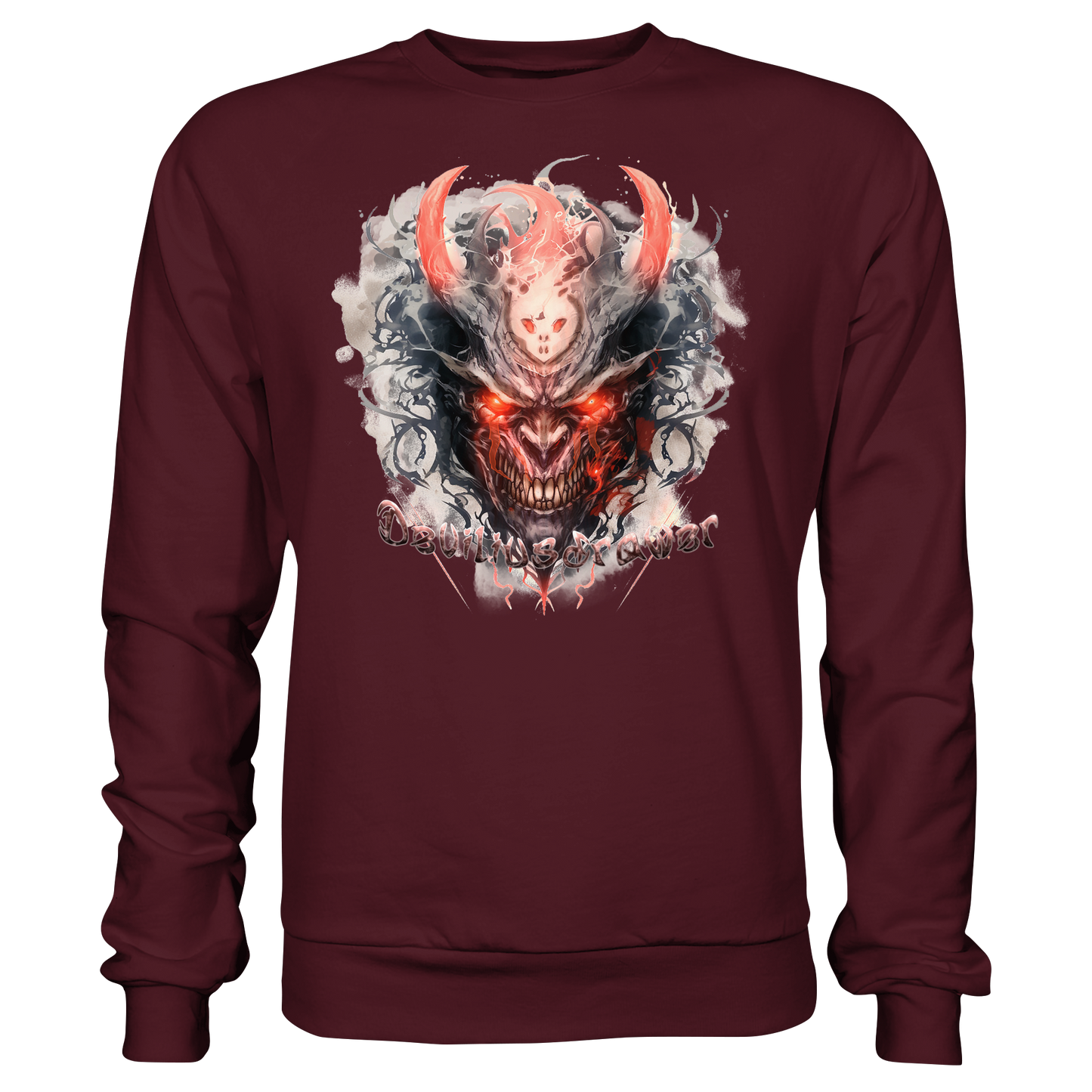 Deviliusdrawer Red Horn Devil - Basic Sweatshirt