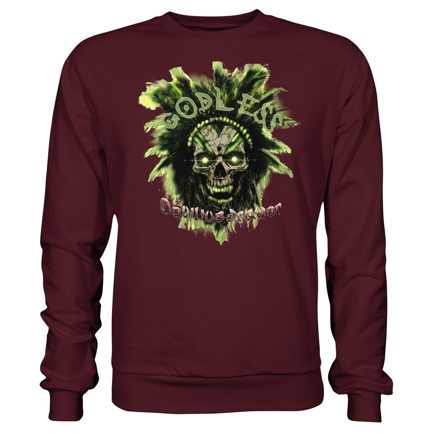Deviliusdrawer Godless Skull - Basic Sweatshirt