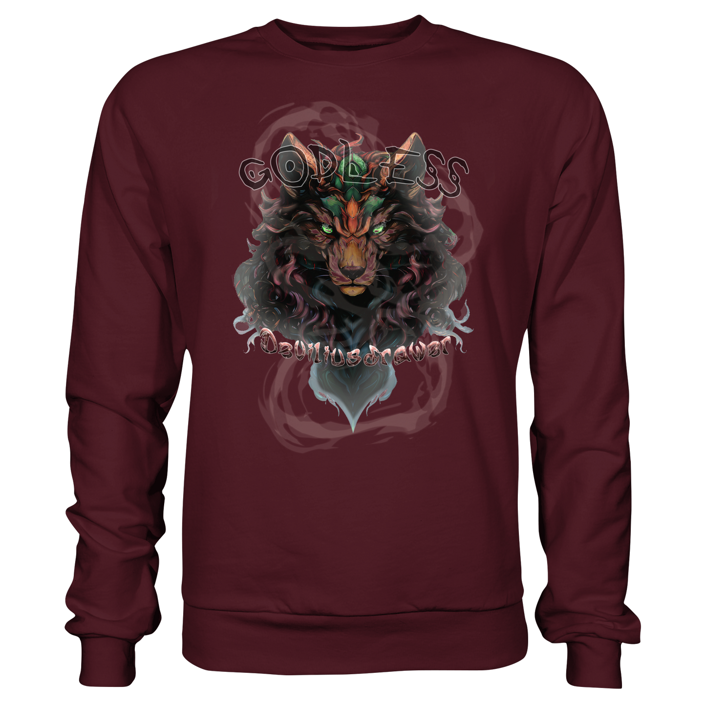 Deviliusdrawer Godless Wolf - Basic Sweatshirt