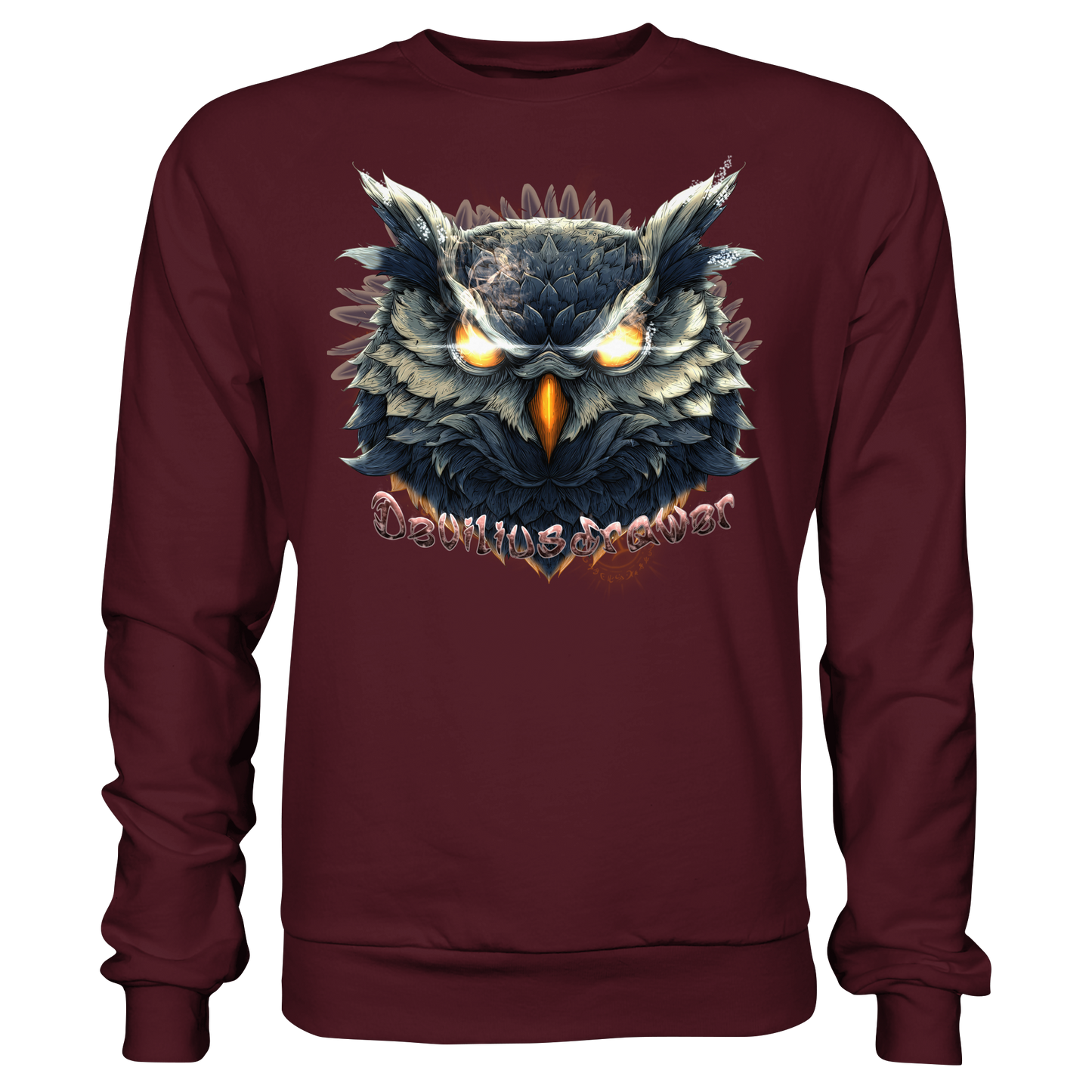 Deviliusdrawer Dark Fire Owl - Basic Sweatshirt
