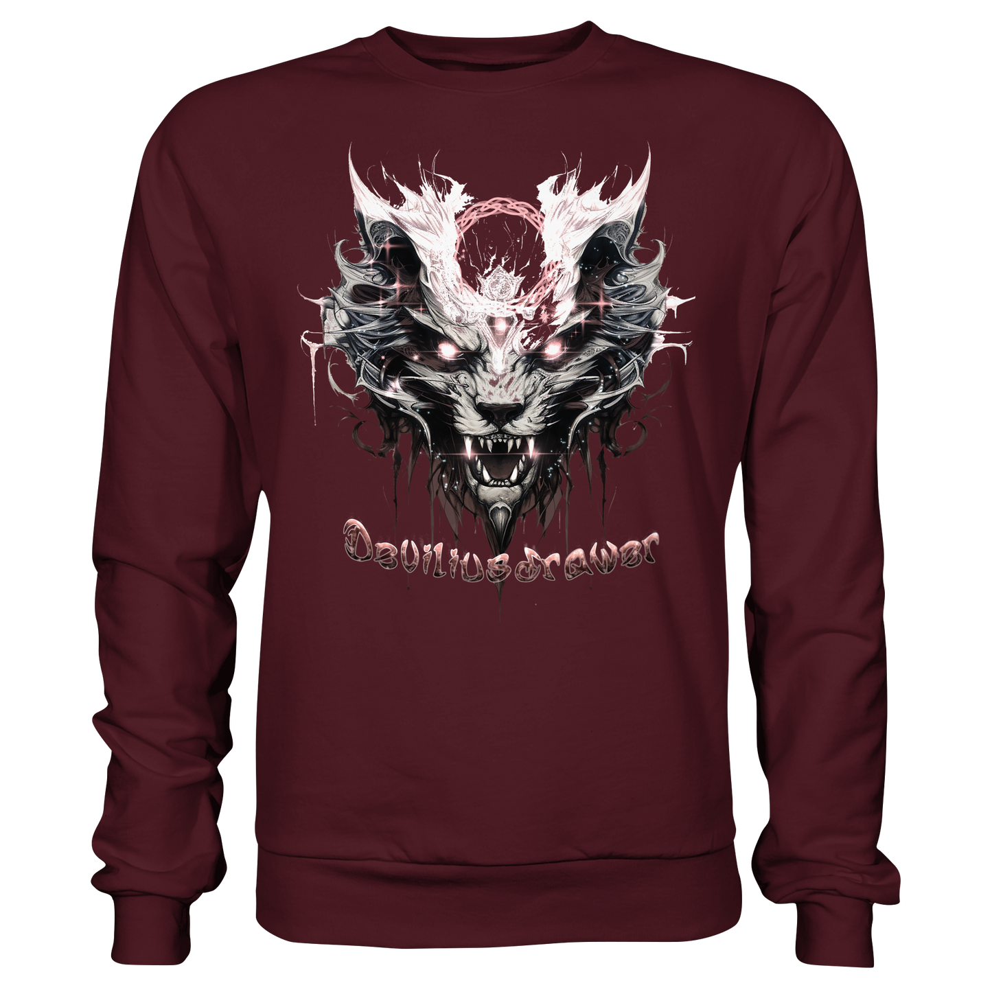 Deviliusdrawer Demonic Glow Cat - Basic Sweatshirt