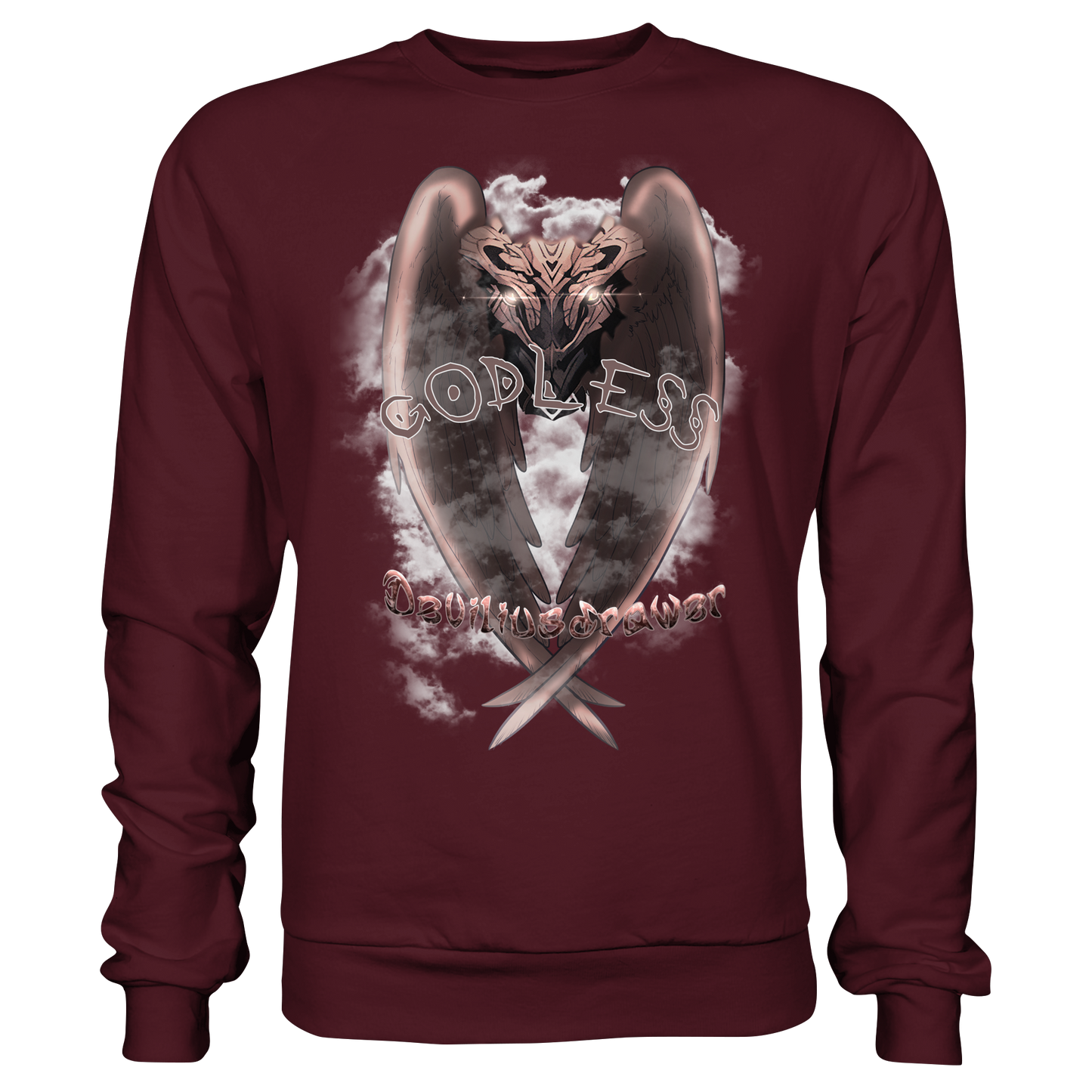 Deviliusdrawer Godless Owl - Basic Sweatshirt