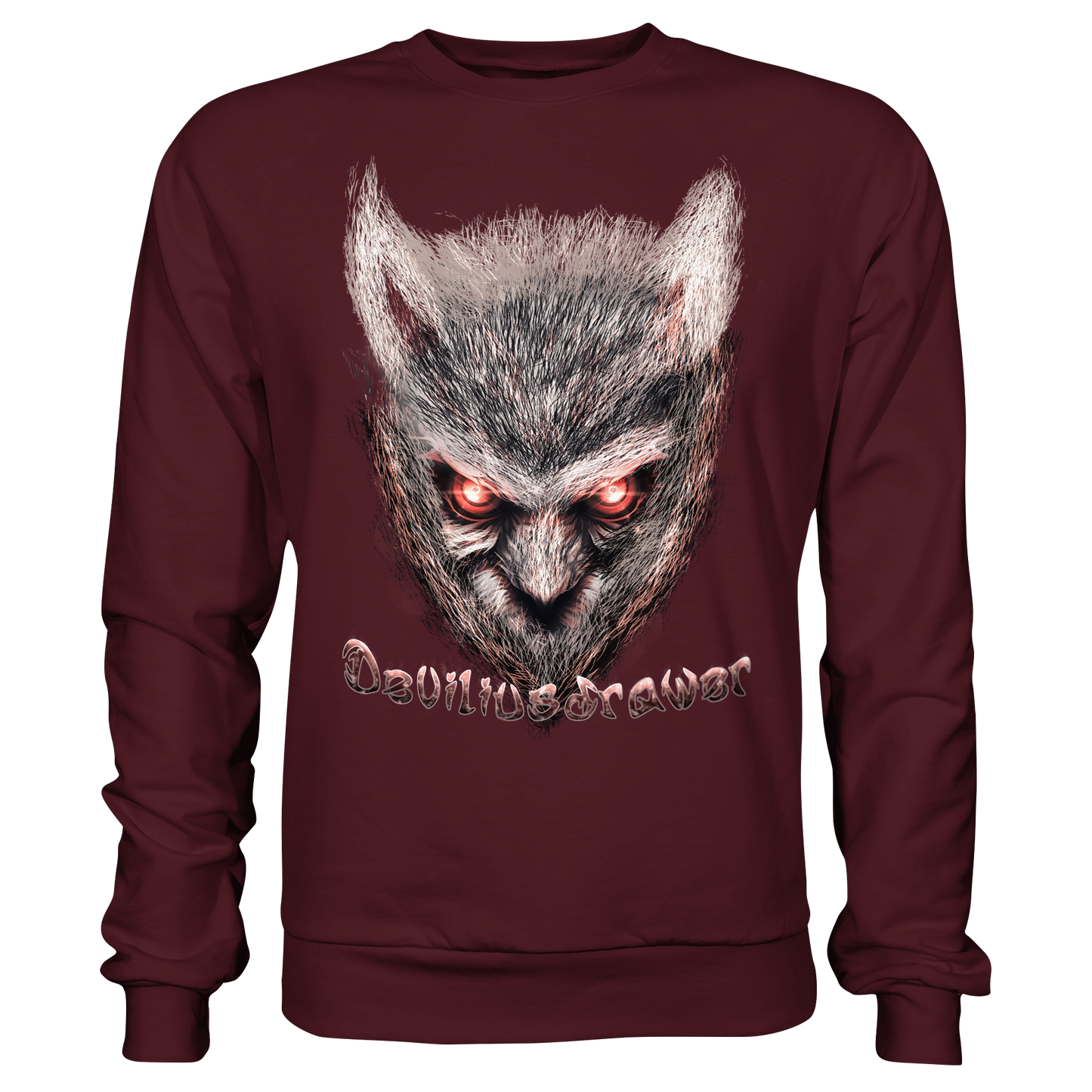 Deviliusdrawer Red Eyed Owl - Basic Sweatshirt