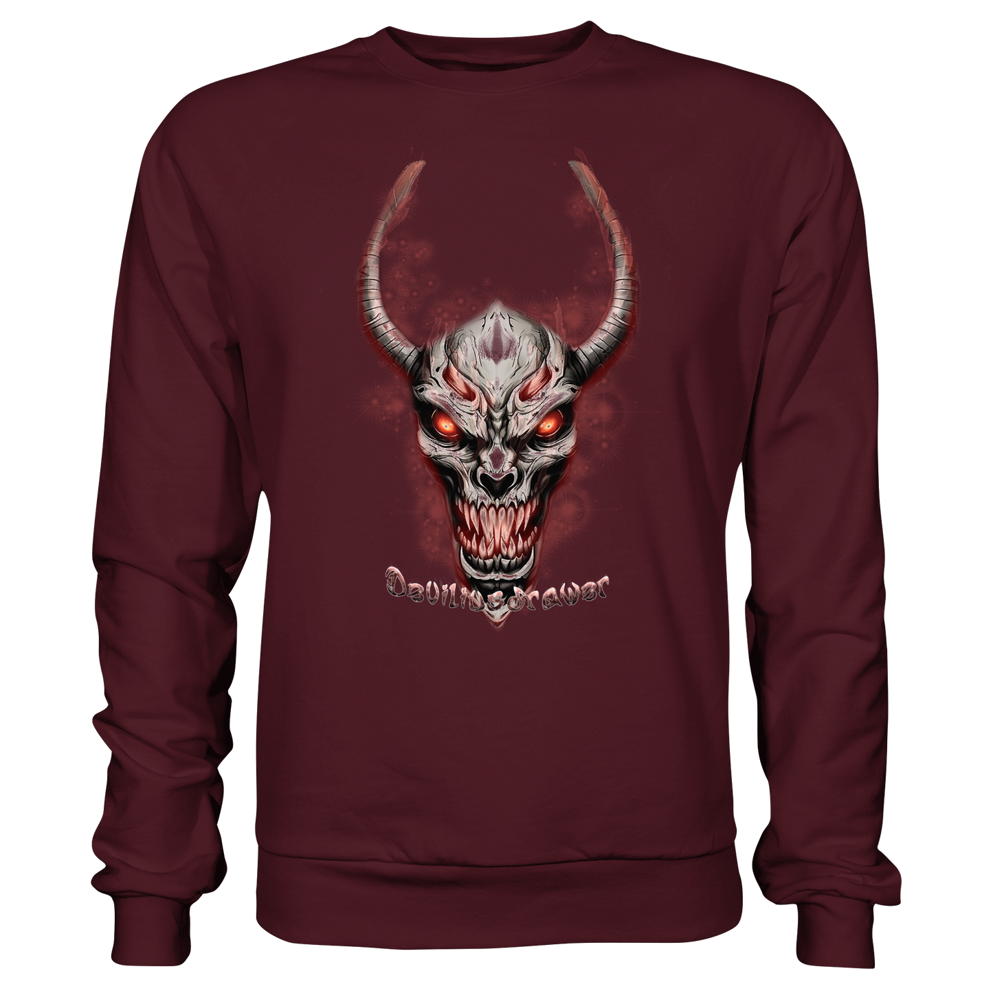Deviliusdrawer Red Eyed Skeleton - Basic Sweatshirt