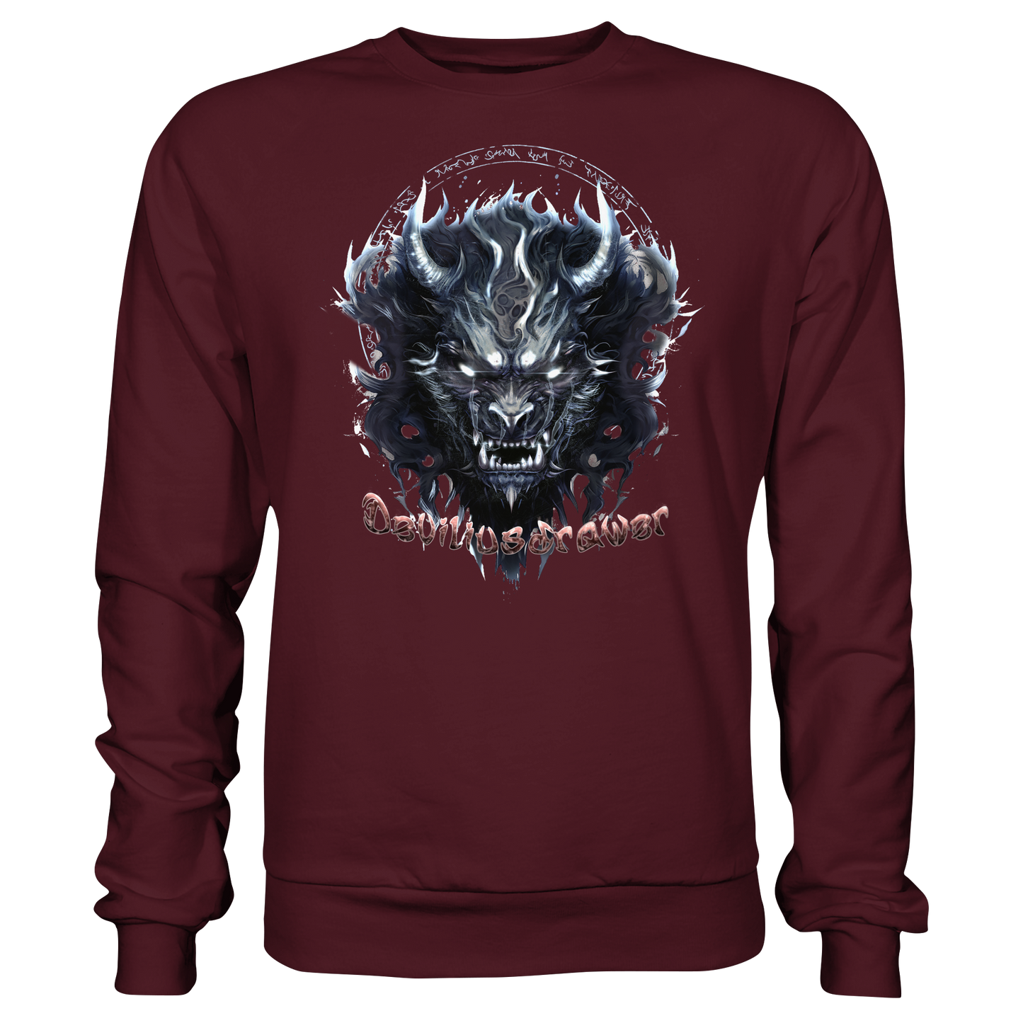 Deviliusdrawer Dark Wolf Mask - Basic Sweatshirt