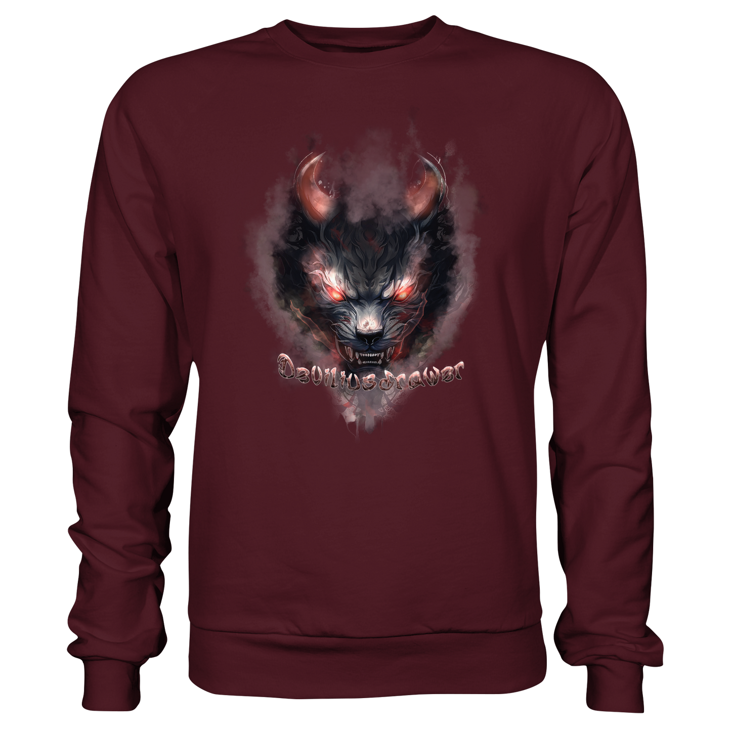 Deviliusdrawer Red Smoked Cat - Basic Sweatshirt