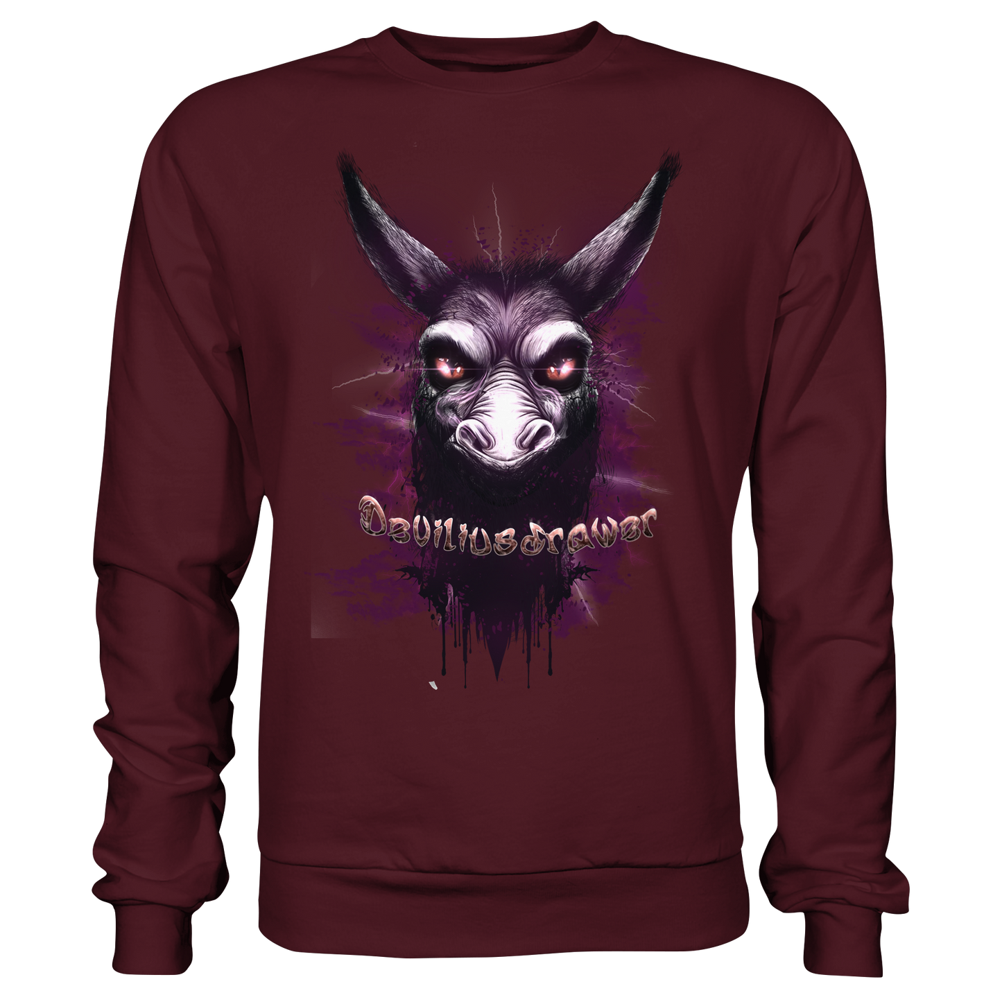 Deviliusdrawer Purple Donkey - Basic Sweatshirt