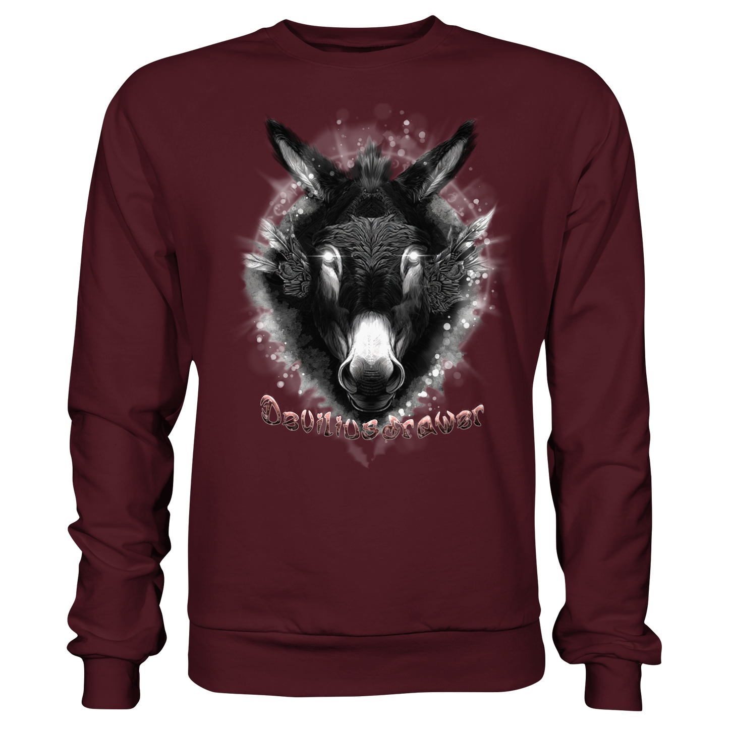 Deviliusdrawer Glowing Donkey - Basic Sweatshirt