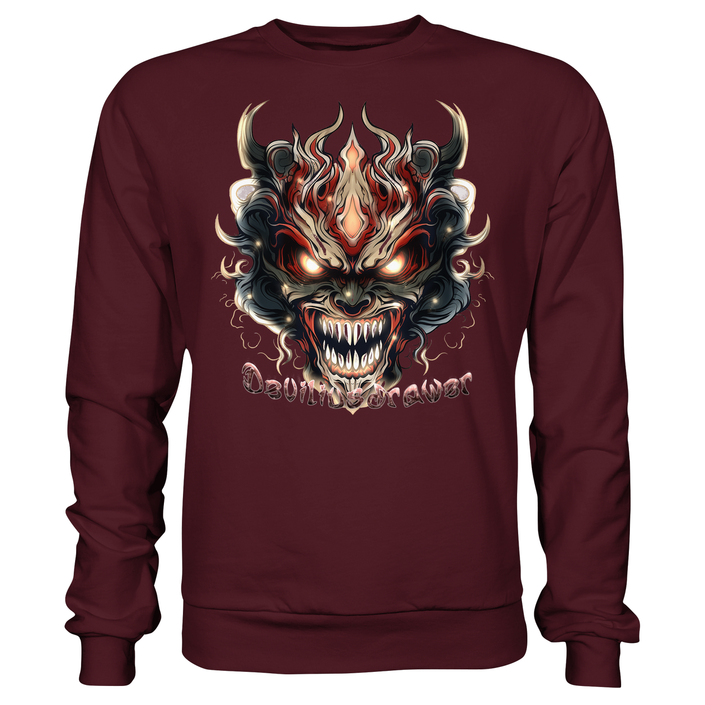 Deviliusdrawer Evil Vamp Mask - Basic Sweatshirt