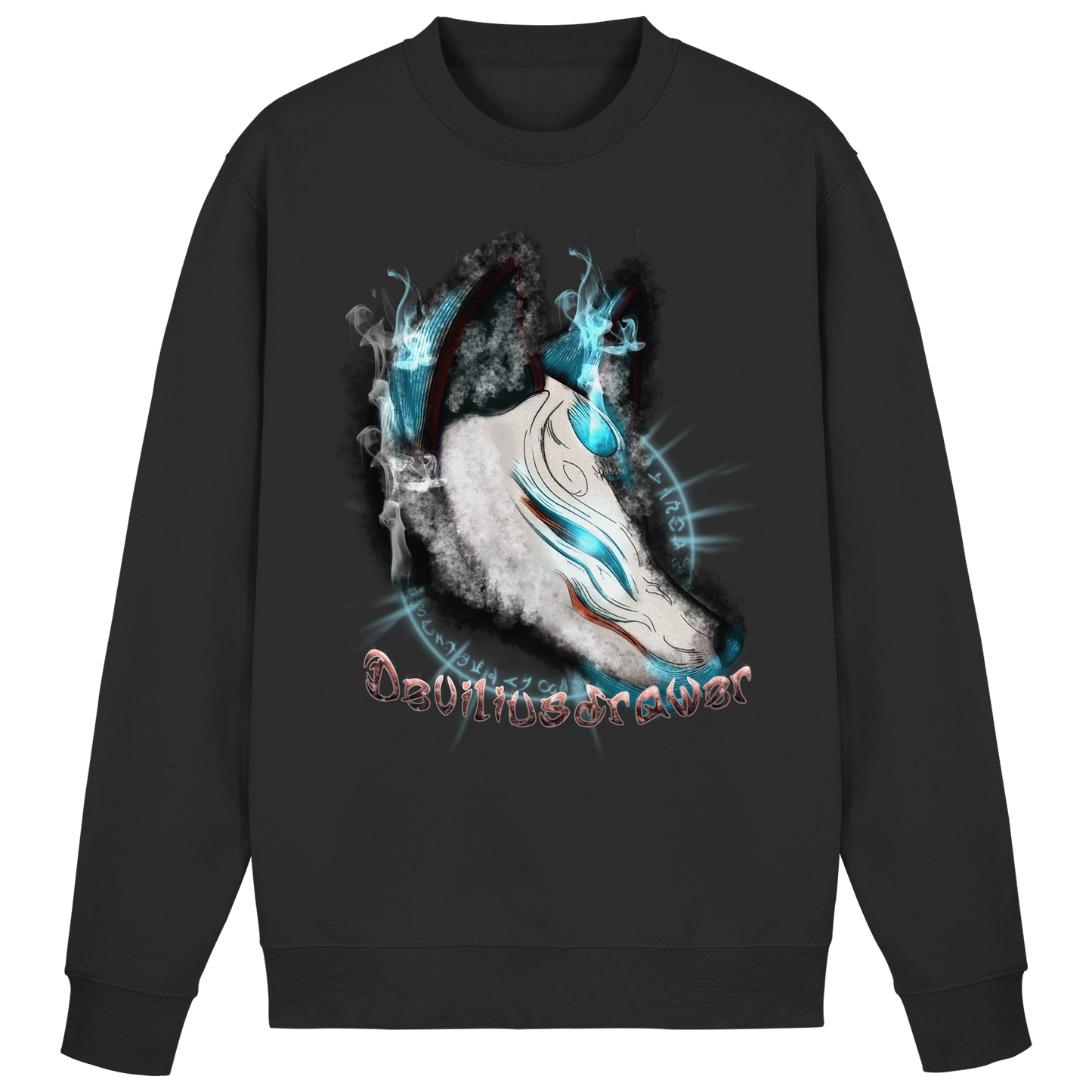 Deviliusdrawer Darkness Kitsune - Basic Sweatshirt
