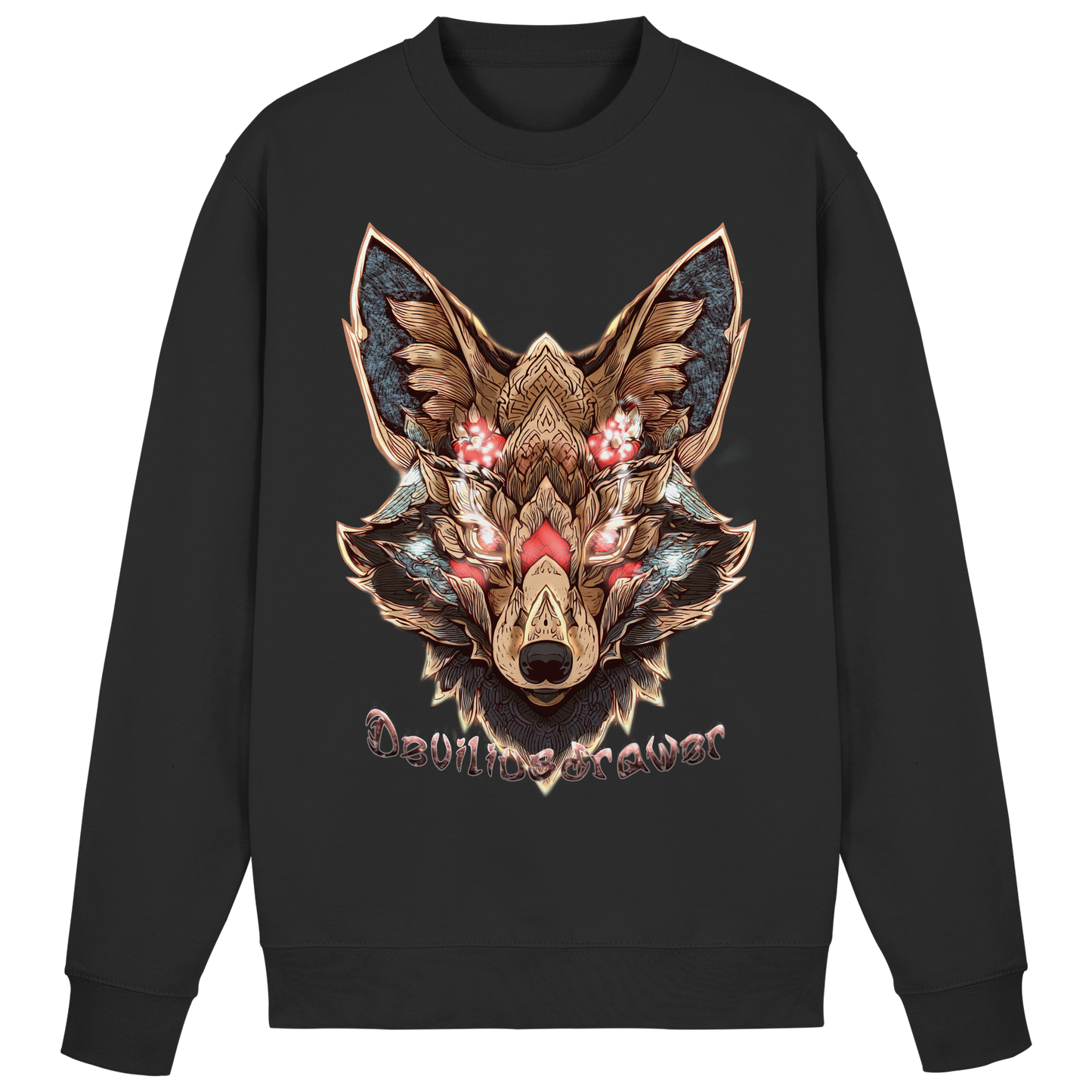 Deviliusdrawer Cristal Kitsune - Basic Sweatshirt