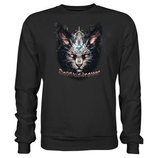 Deviliusdrawer Myshtical Redeyed Cat - Basic Sweatshirt