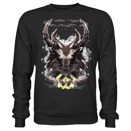Deviliusdrawer Godless Deer - Basic Sweatshirt