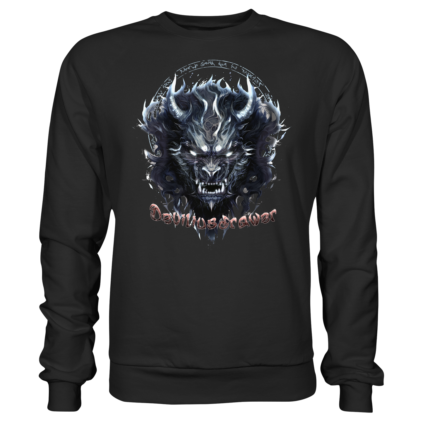 Deviliusdrawer Dark Wolf Mask - Basic Sweatshirt