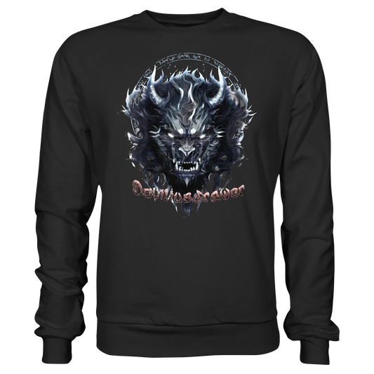 Deviliusdrawer Dark Wolf Mask - Basic Sweatshirt