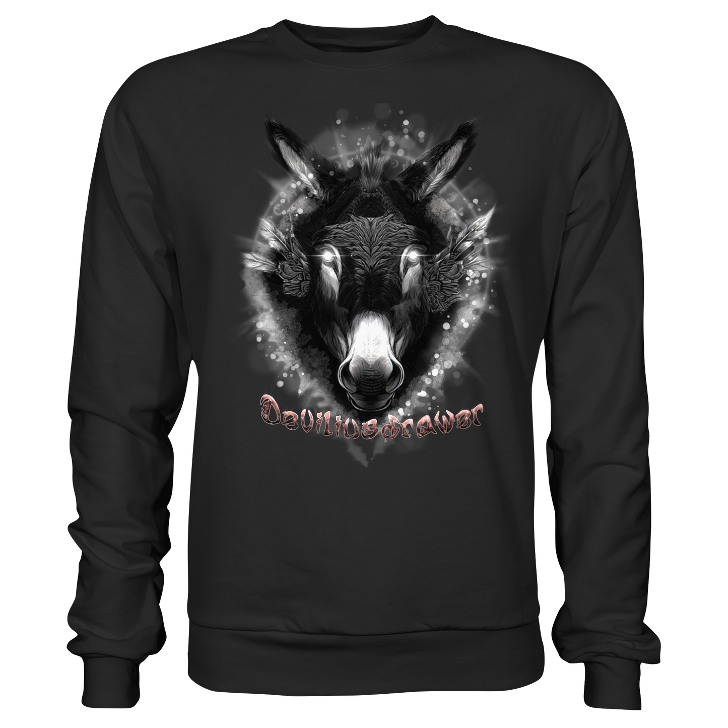 Deviliusdrawer Glowing Donkey - Basic Sweatshirt